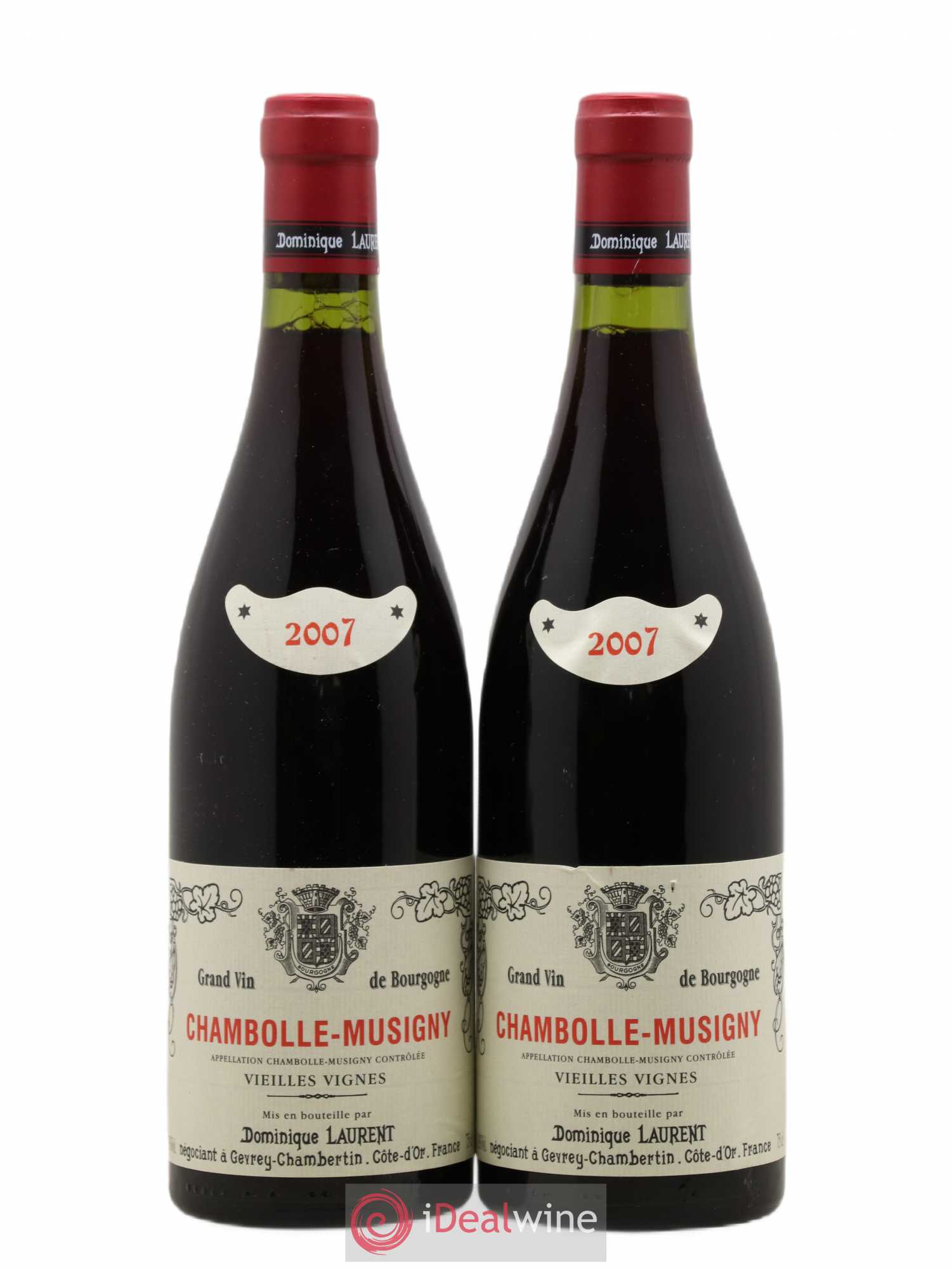 Chambolle-Musigny Dominique Laurent 2007 - Lot de 2 bouteilles - 0