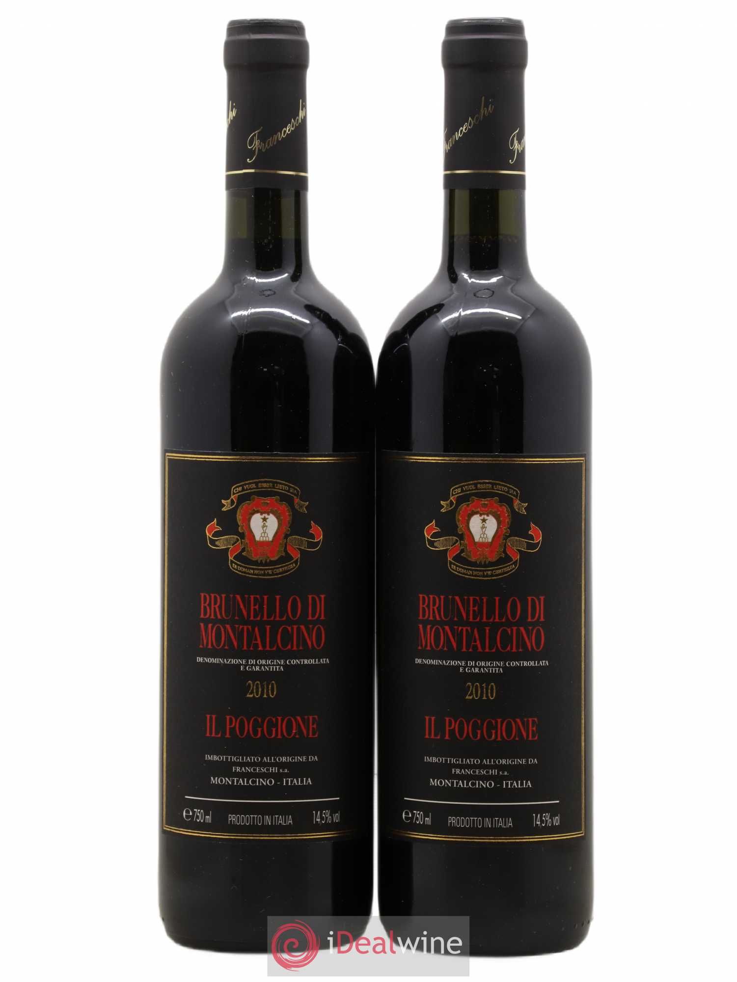 Brunello di Montalcino DOCG Il Poggione Lavinio Franceschi 2010 - Lot de 2 bouteilles - 0
