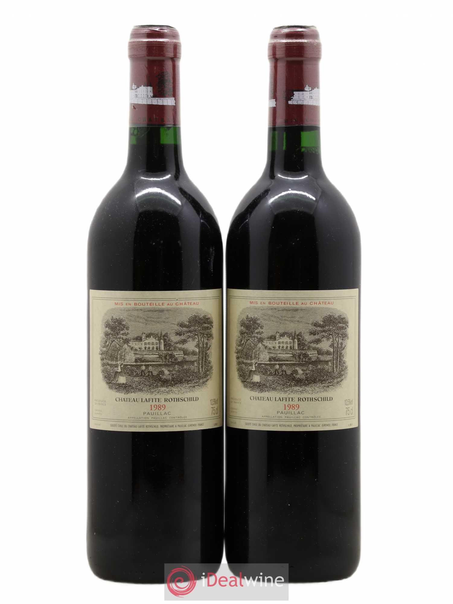Château Lafite Rothschild 1er Grand Cru Classé 1989 - Lot de 2 bouteilles - 0