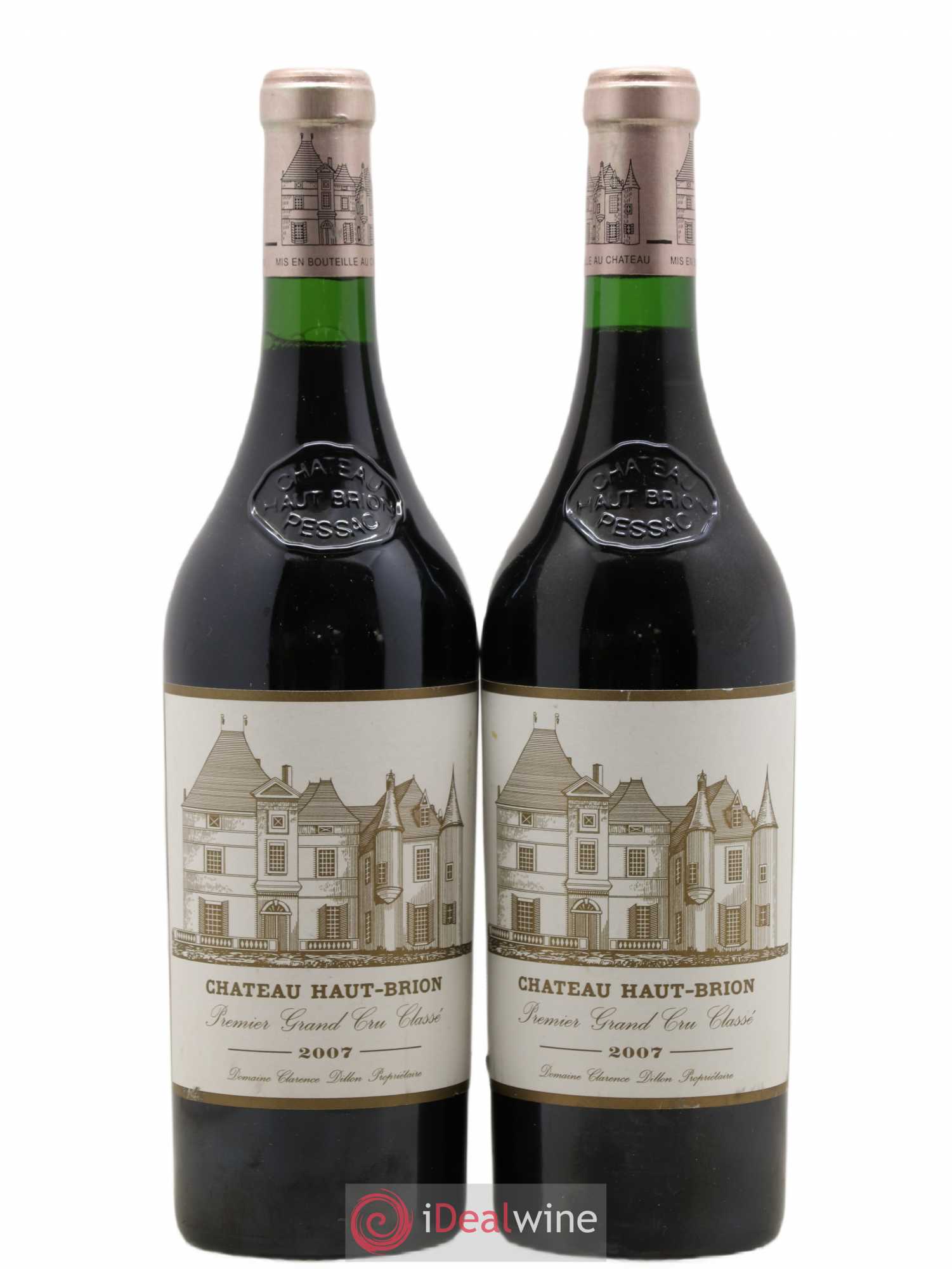 Château Haut Brion 1er Grand Cru Classé 2007 - Lot de 2 bouteilles - 0