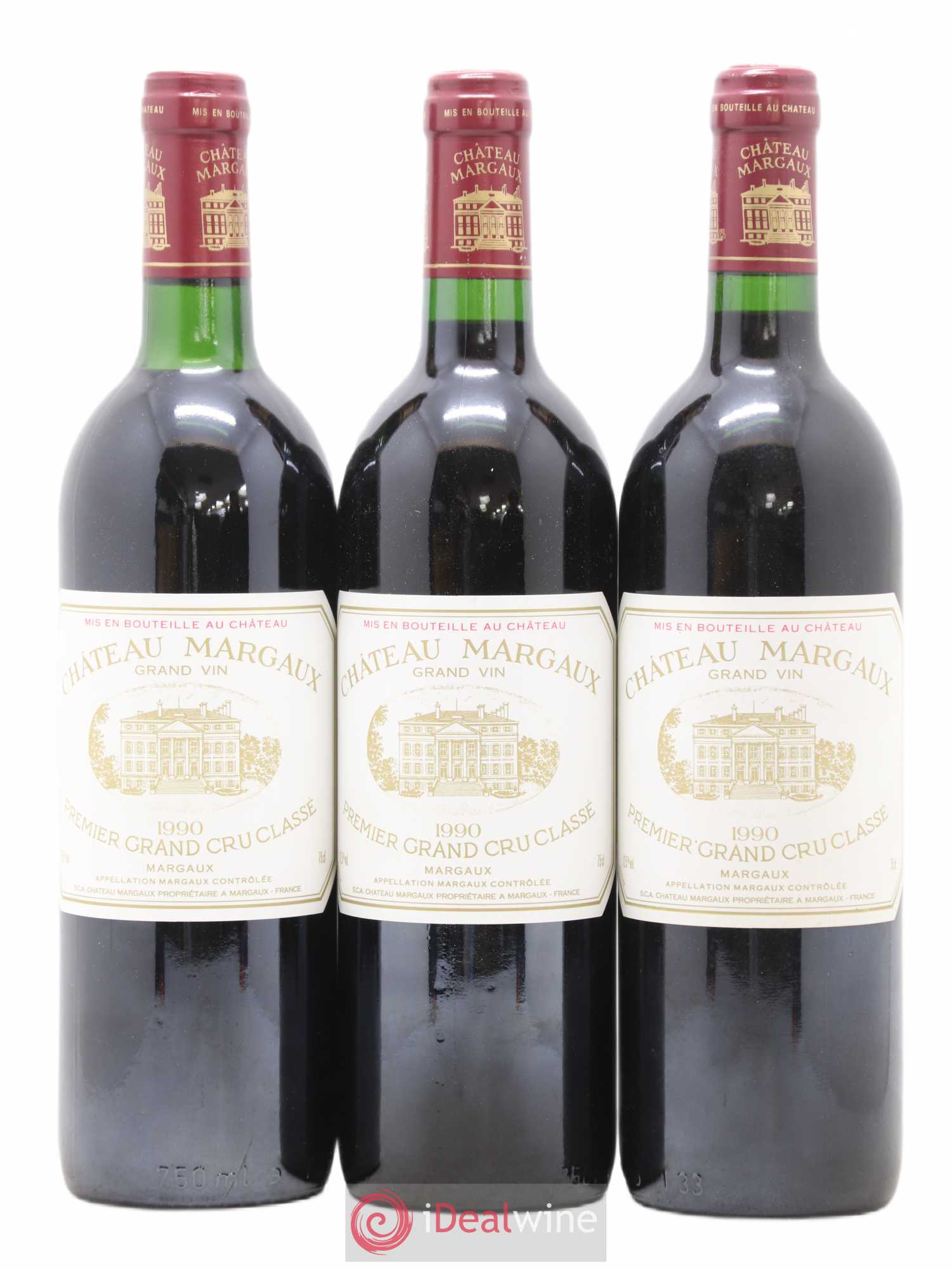 Château Margaux 1er Grand Cru Classé 1990 - Lot de 6 bouteilles - 1
