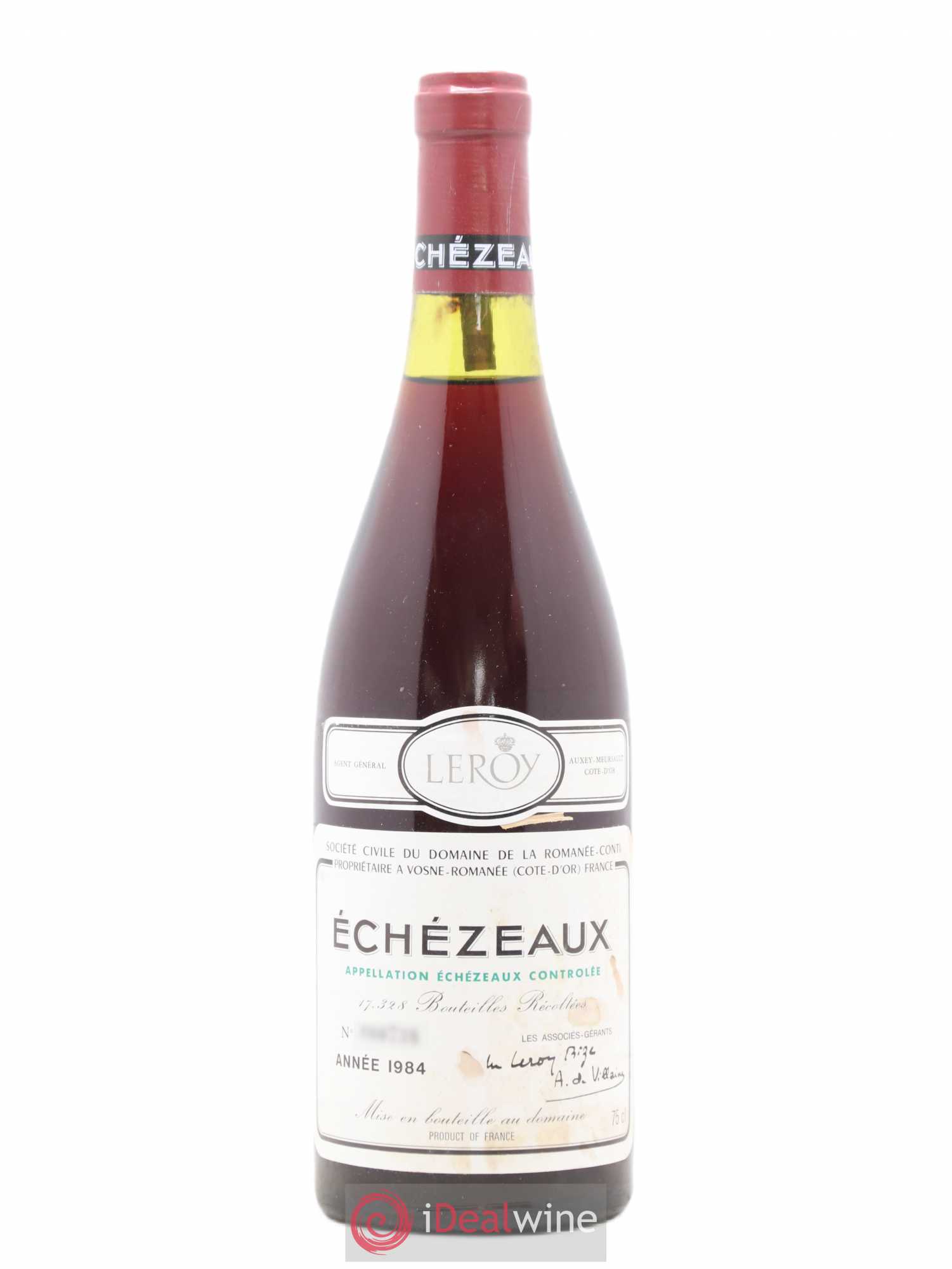 Echezeaux Grand Cru Domaine de la Romanée-Conti 1984 - Lot de 1 bouteille - 0