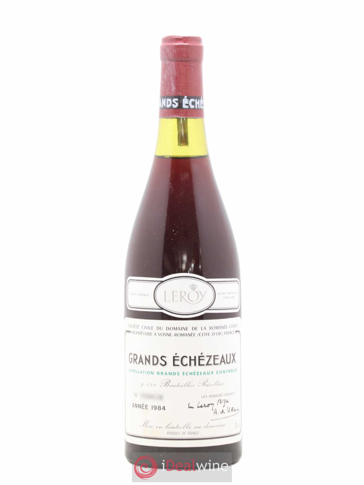 Grands-Echezeaux Grand Cru Domaine de la Romanée-Conti 1984 - Lot de 1 bouteille - 0