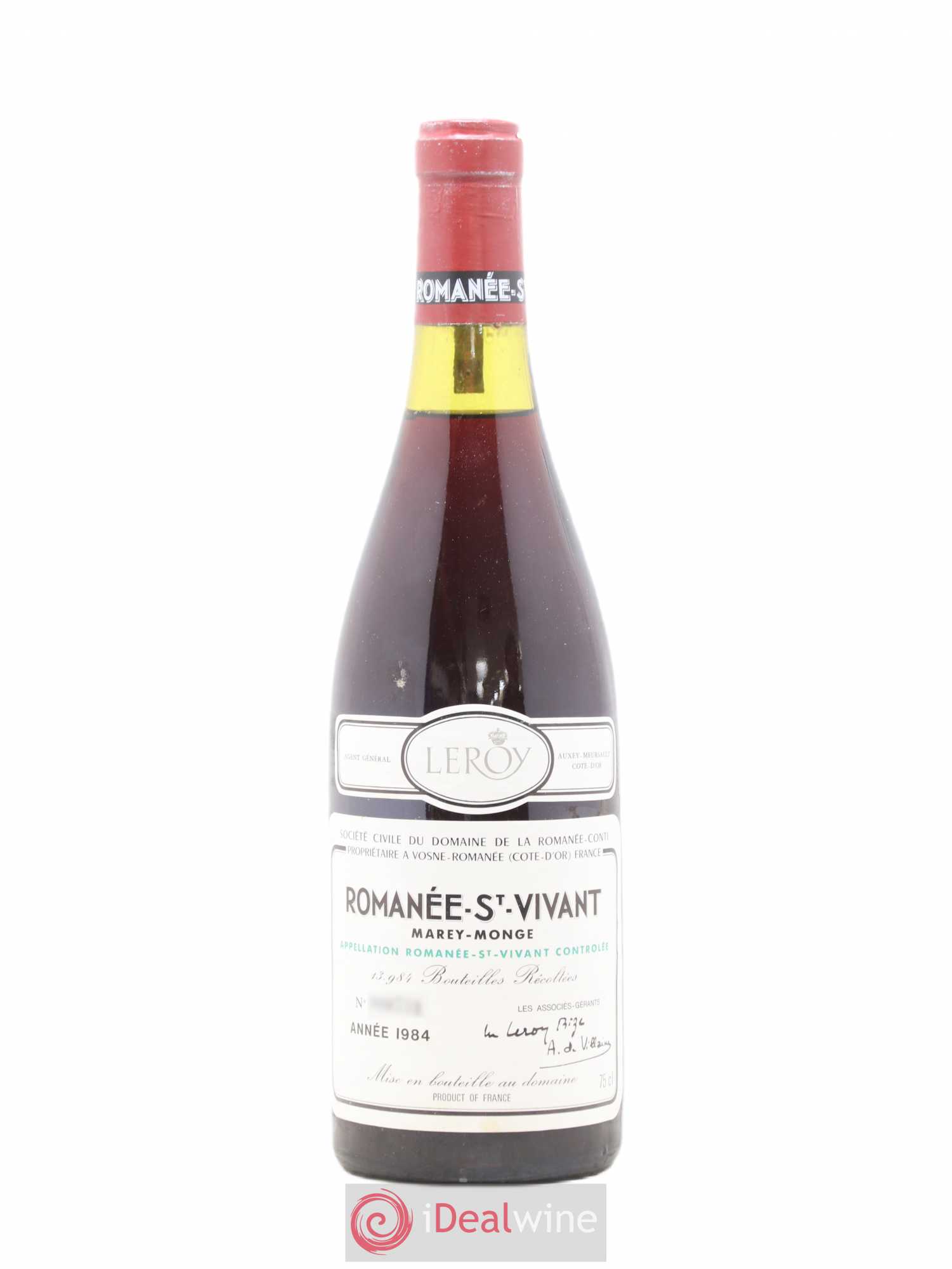 Romanée-Saint-Vivant Grand Cru Domaine de la Romanée-Conti 1984 - Lot de 1 bouteille - 0