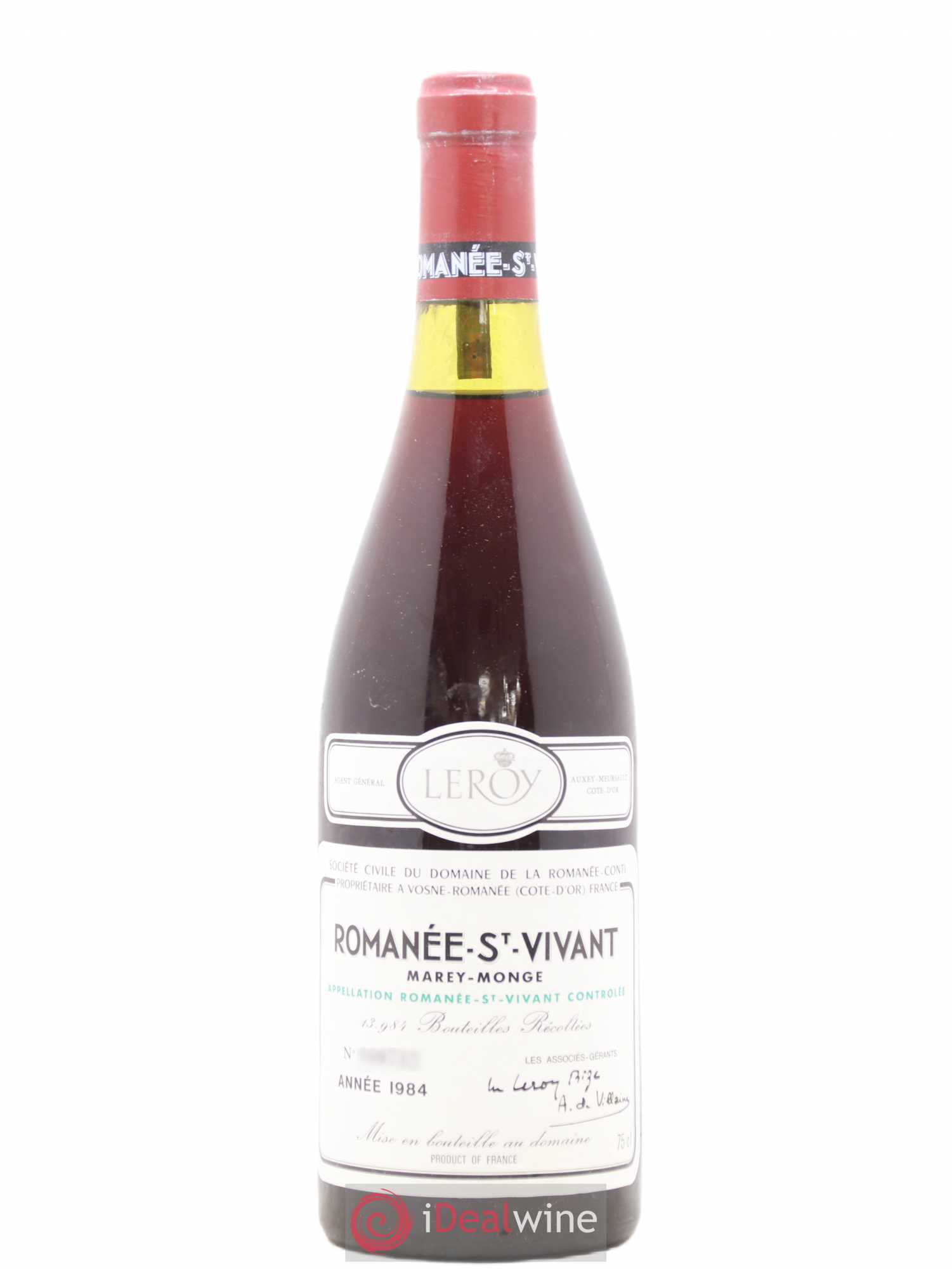 Romanée-Saint-Vivant Grand Cru Domaine de la Romanée-Conti 1984 - Lot de 1 bouteille - 0