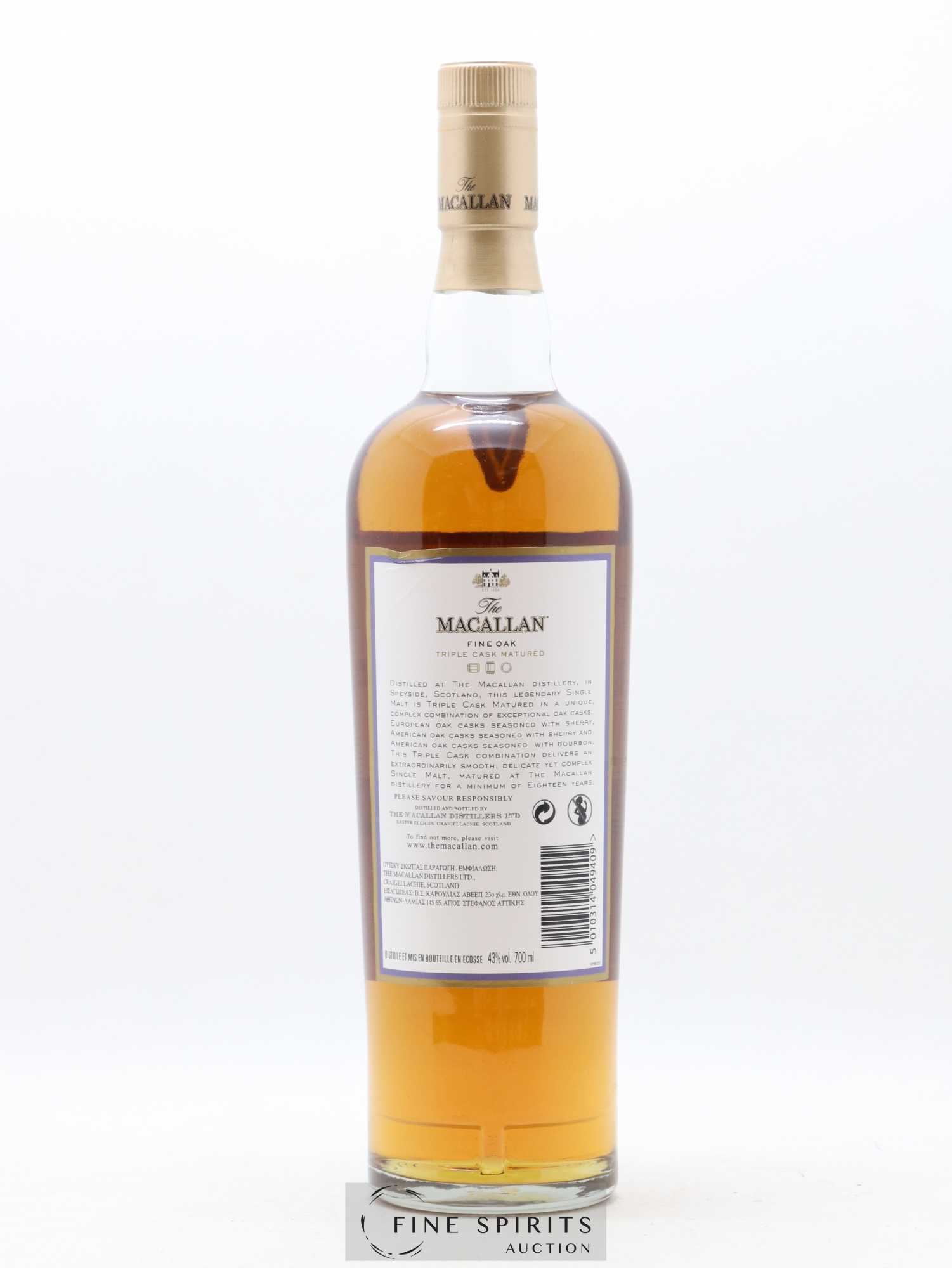Macallan (The) 18 years Of. Fine Oak Triple Cask Matured - Lot de 1 bouteille - 2