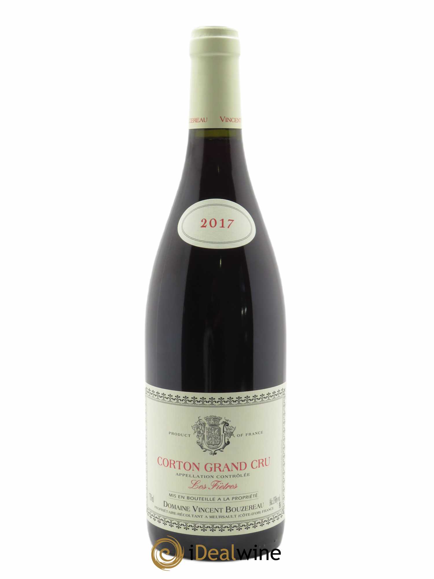 Corton Grand Cru Clos des Fiètres Vincent Bouzereau (Domaine) 2017 - Lot of 1 bottle - 0