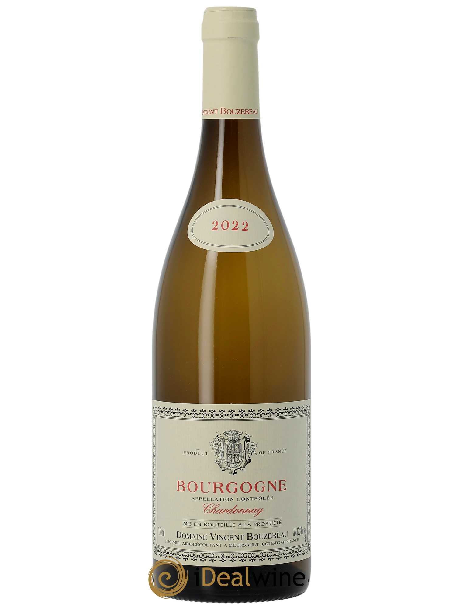 Bourgogne Chardonnay Vincent Bouzereau (Domaine) 2022 - Lot of 1 bottle - 0