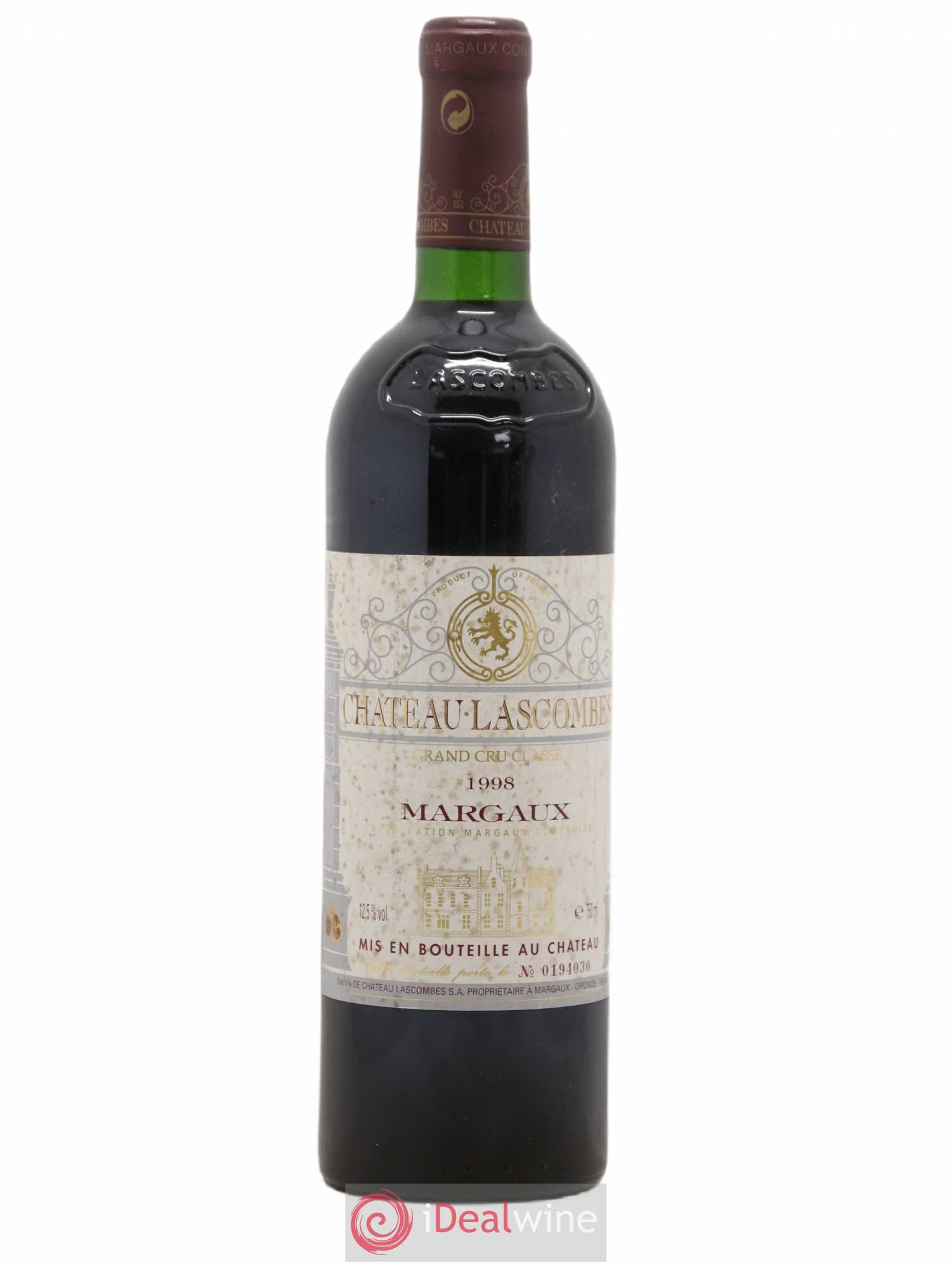 Château Lascombes 2ème Grand Cru Classé 1998 - Lot de 1 bouteille - 0