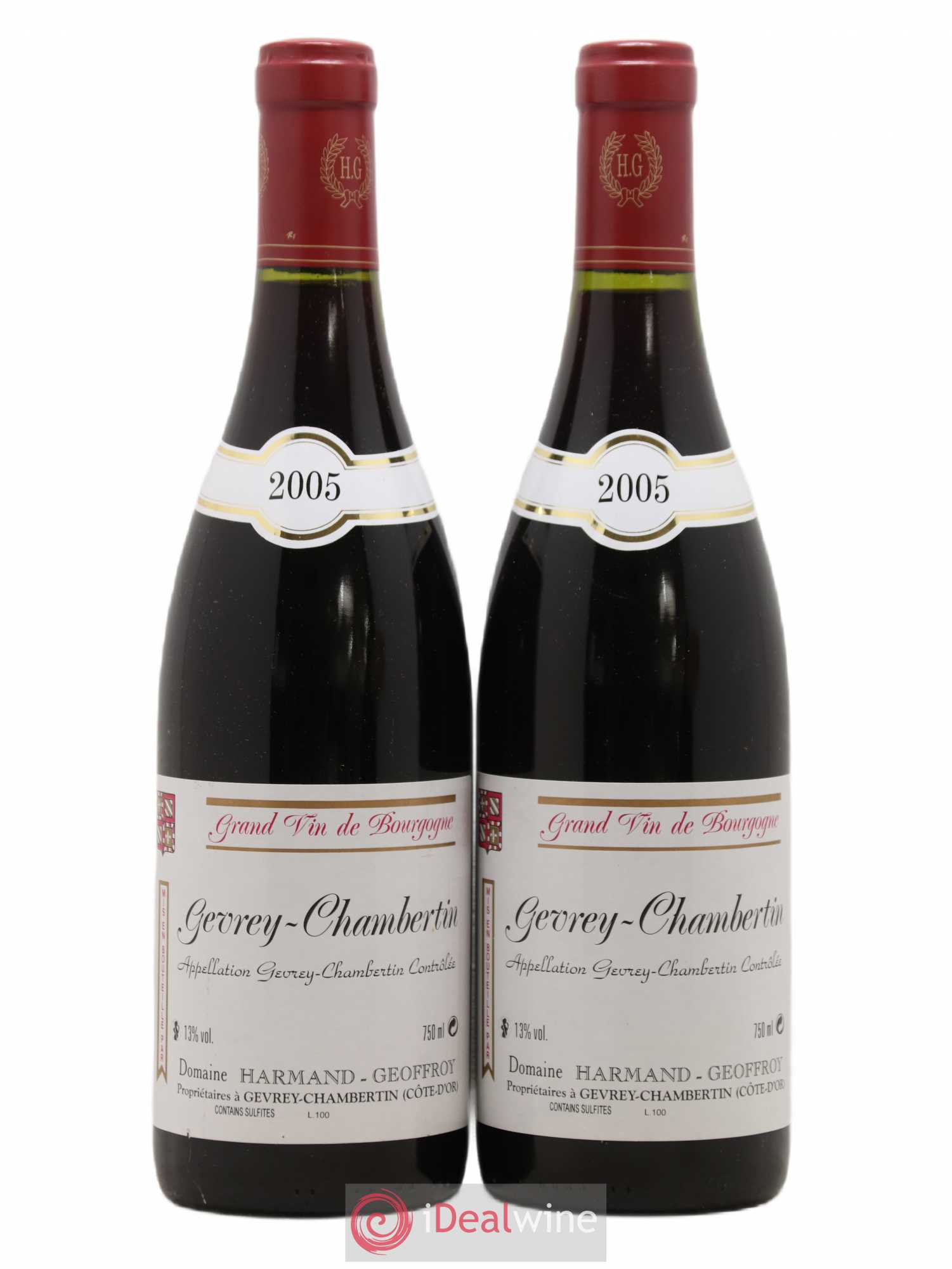 Gevrey-Chambertin Harmand-Geoffroy (Domaine) 2005 - Lot de 2 bouteilles - 0