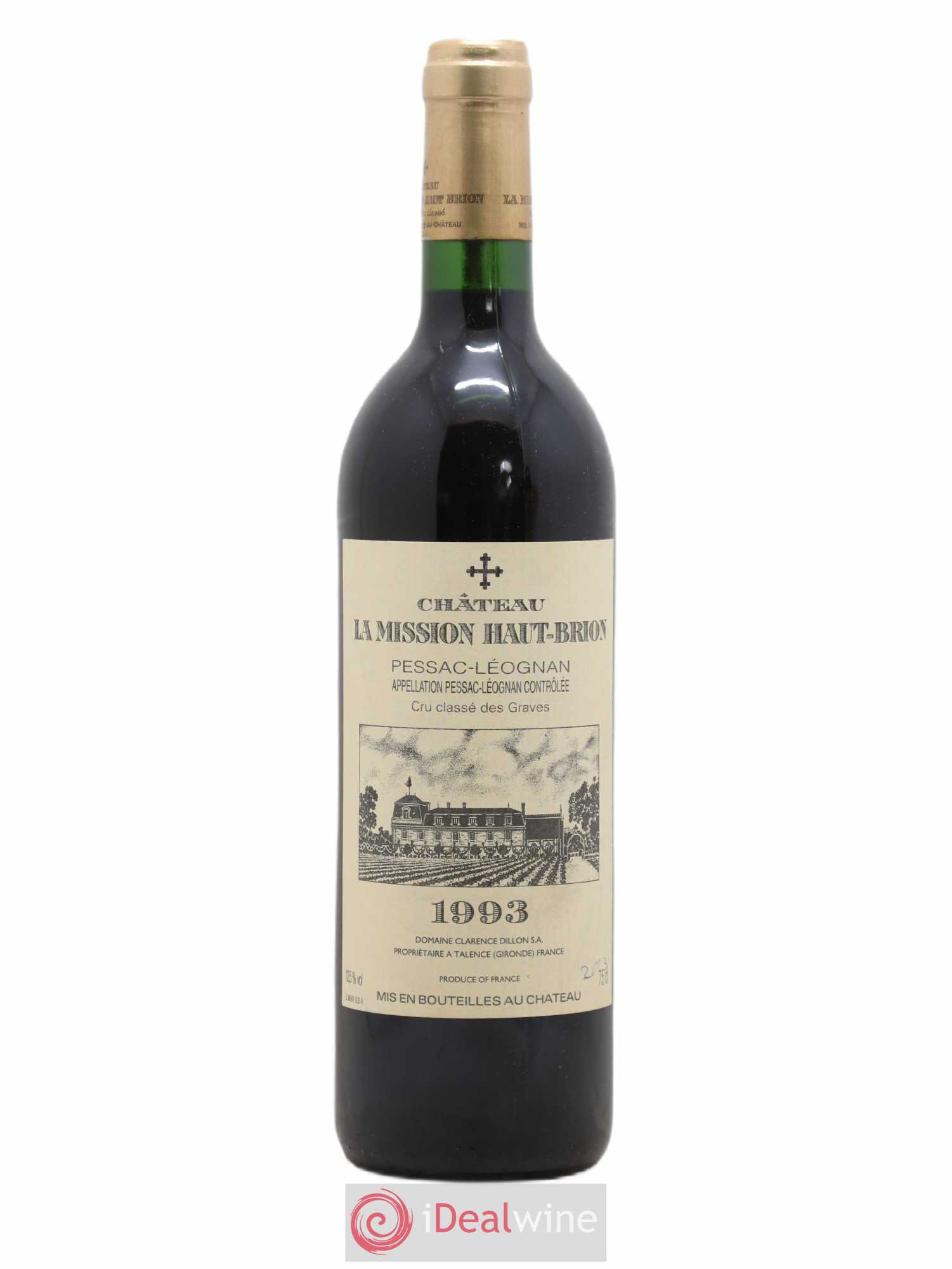 Château la Mission Haut-Brion Cru Classé de Graves 1993 - Lot de 1 bouteille - 0