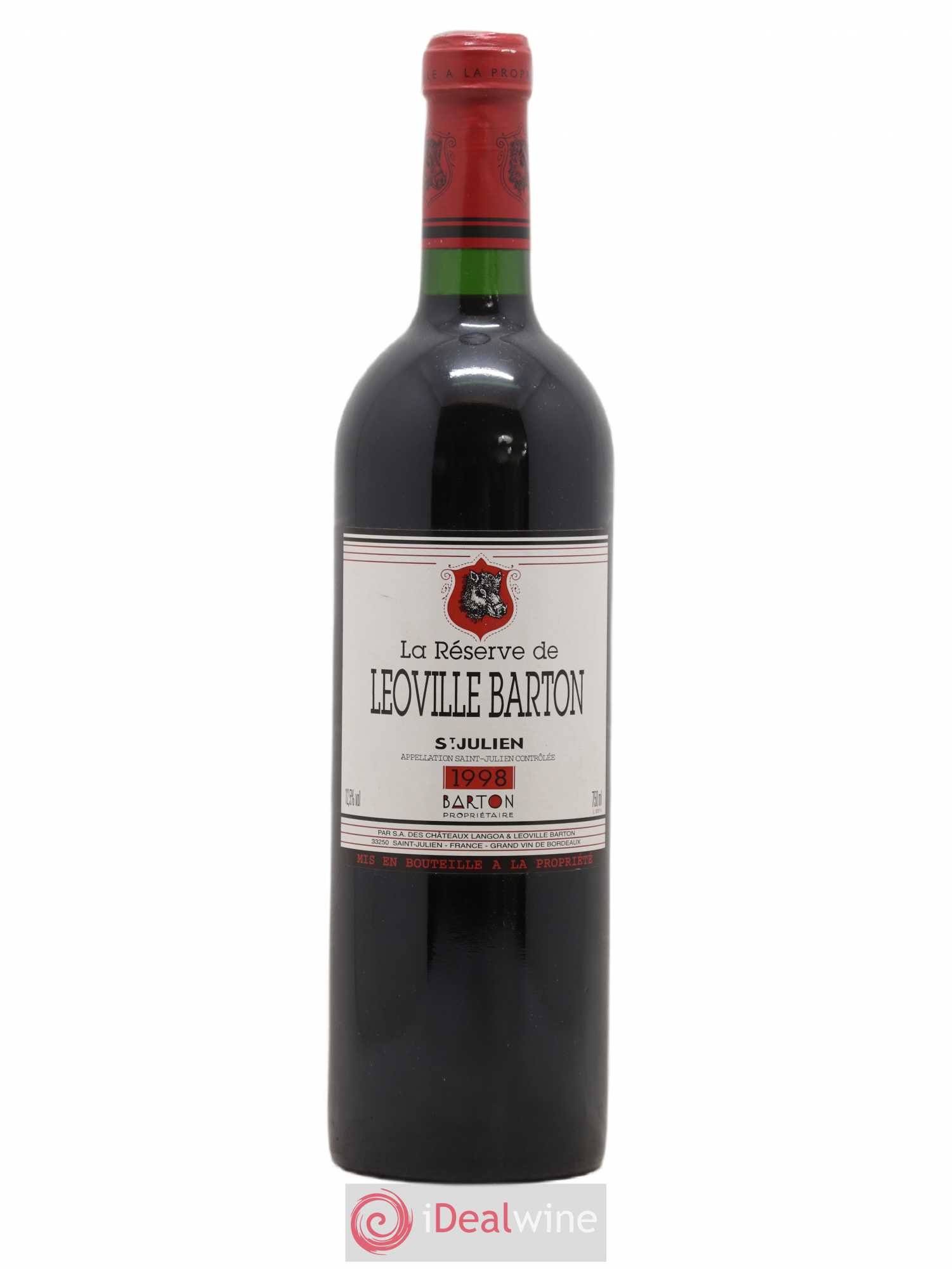 La Réserve de Léoville Barton 1998 - Lot de 1 bouteille - 0