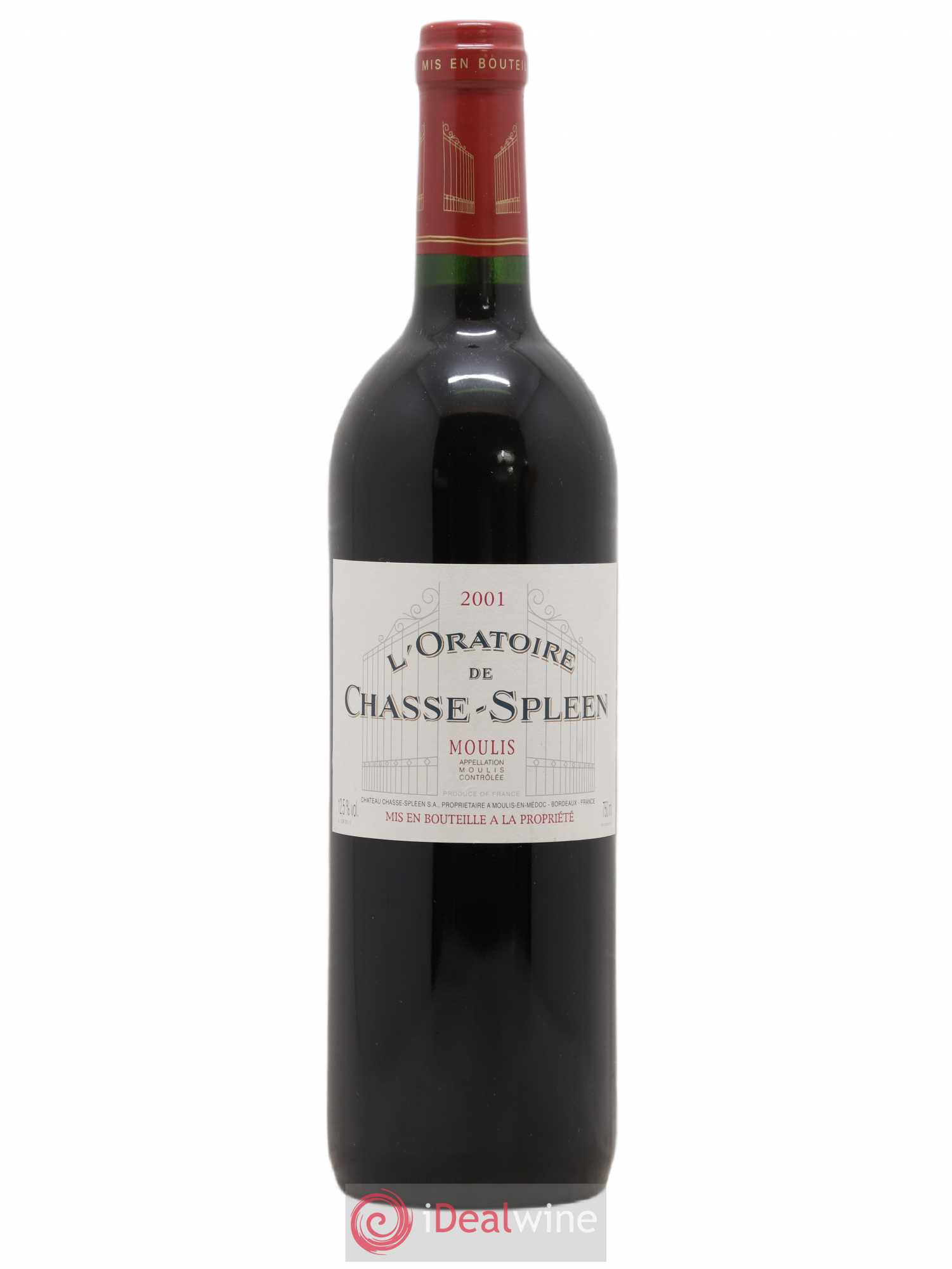 Oratoire de Chasse Spleen Second Vin 2001 - Lot de 1 bouteille - 0