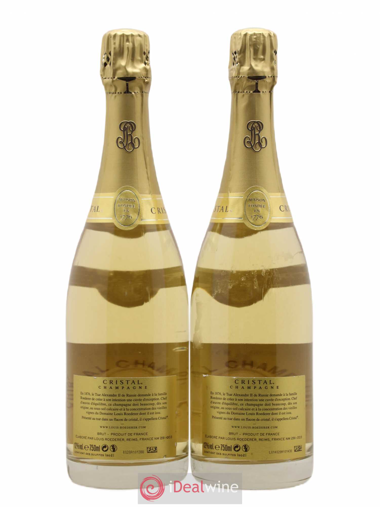 Cristal Louis Roederer 2013 - Lot de 2 bouteilles - 1
