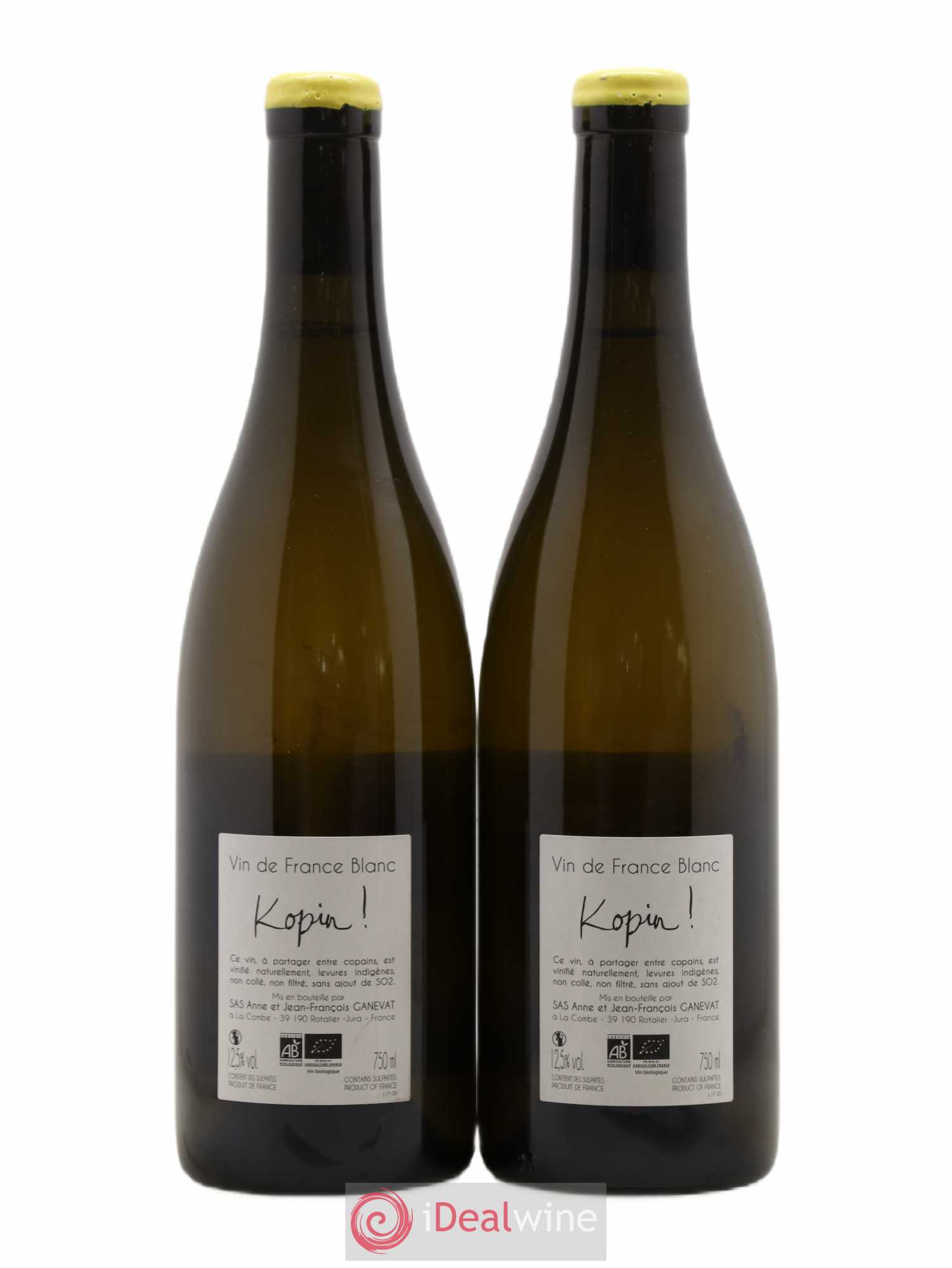 Vin de France Kopin Anne et Jean François Ganevat 2017 - Lot de 2 bouteilles - 1