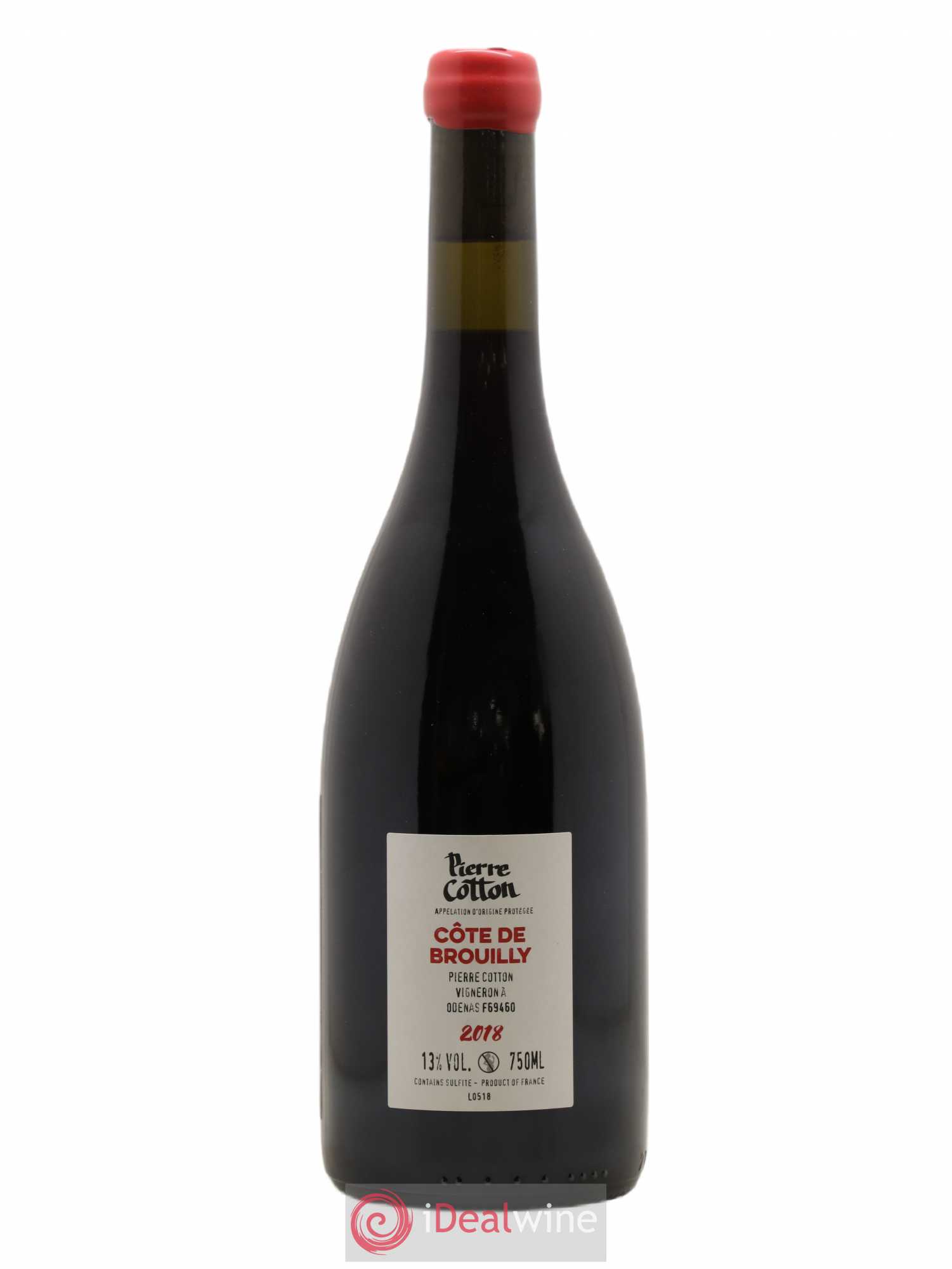 Côte de Brouilly Bonnet-Cotton (Domaine) 2018 - Lot de 1 bouteille - 1