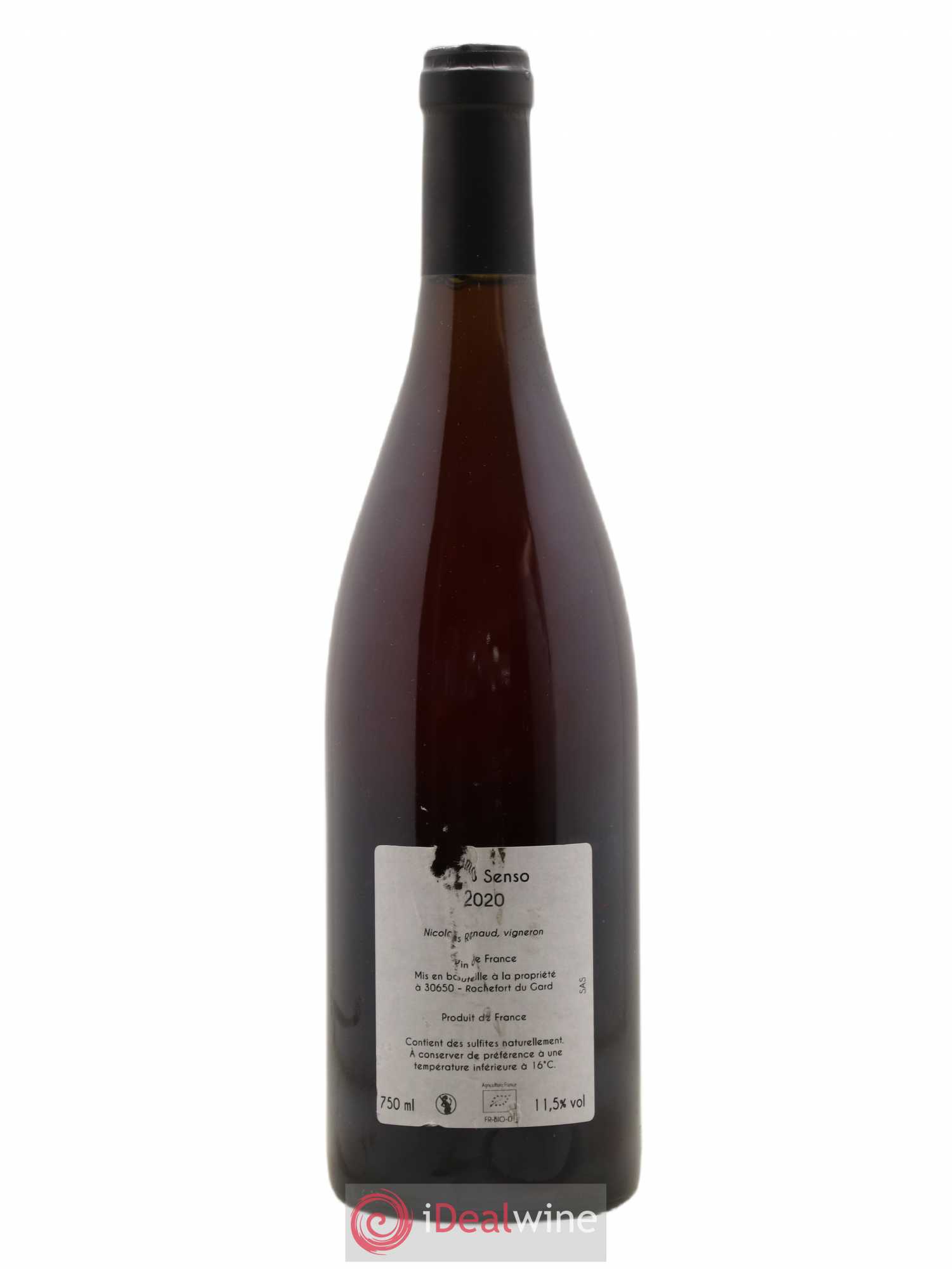 Vin de France Clos des Grillons Primo Senso 2020 - Lot de 1 bouteille - 1