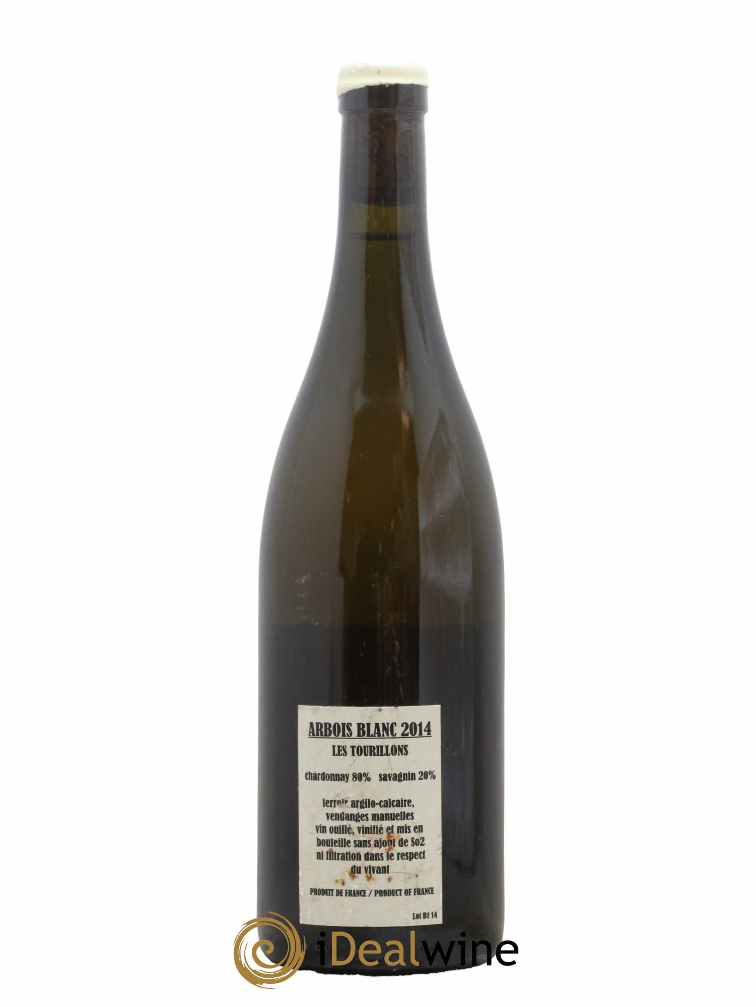 Arbois Chardonnay Savagnin Les Tourillons Adeline Houillon & Renaud Bruyère 2014 - Lot de 1 bouteille - 1