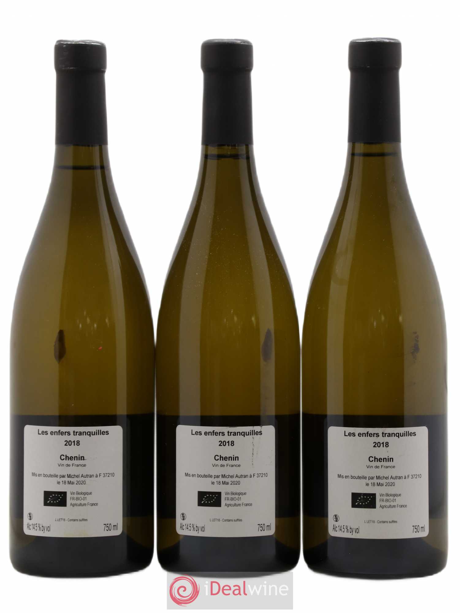 Vin de France Enfers Tranquilles Michel Autran 2018 - Posten von 3 Flaschen - 1
