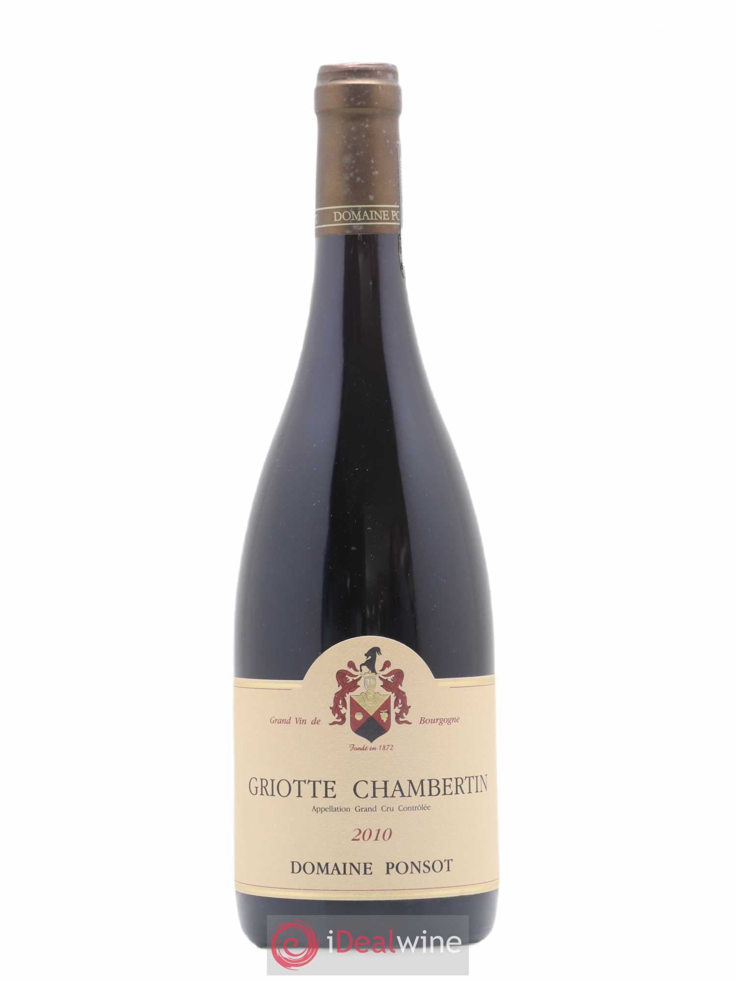 Griotte-Chambertin Grand Cru Ponsot (Domaine) 2010 - Lot de 1 bouteille - 0