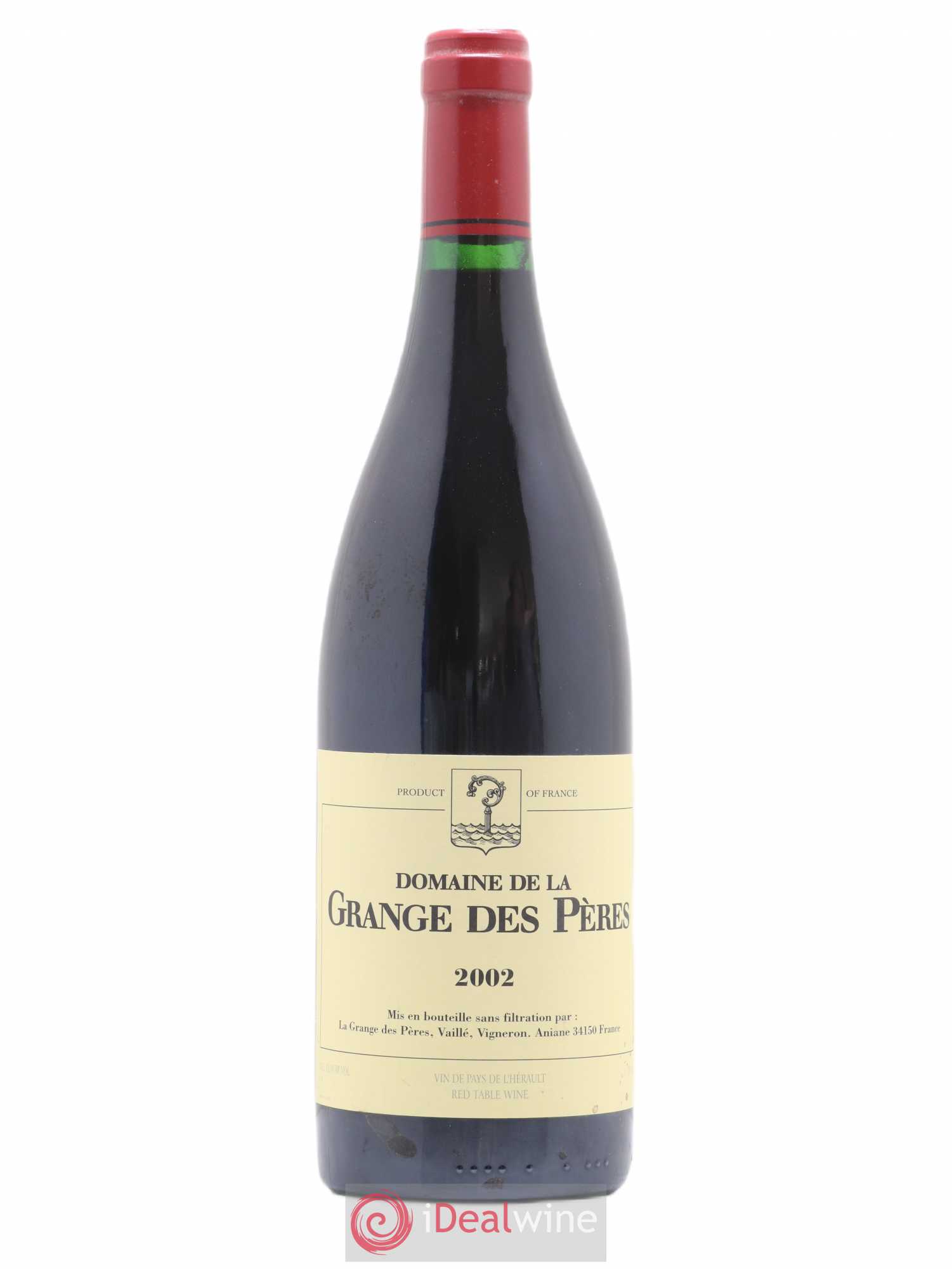 Pays d'Hérault Grange des Pères Laurent Vaillé 2002 - Lot de 1 bouteille - 0