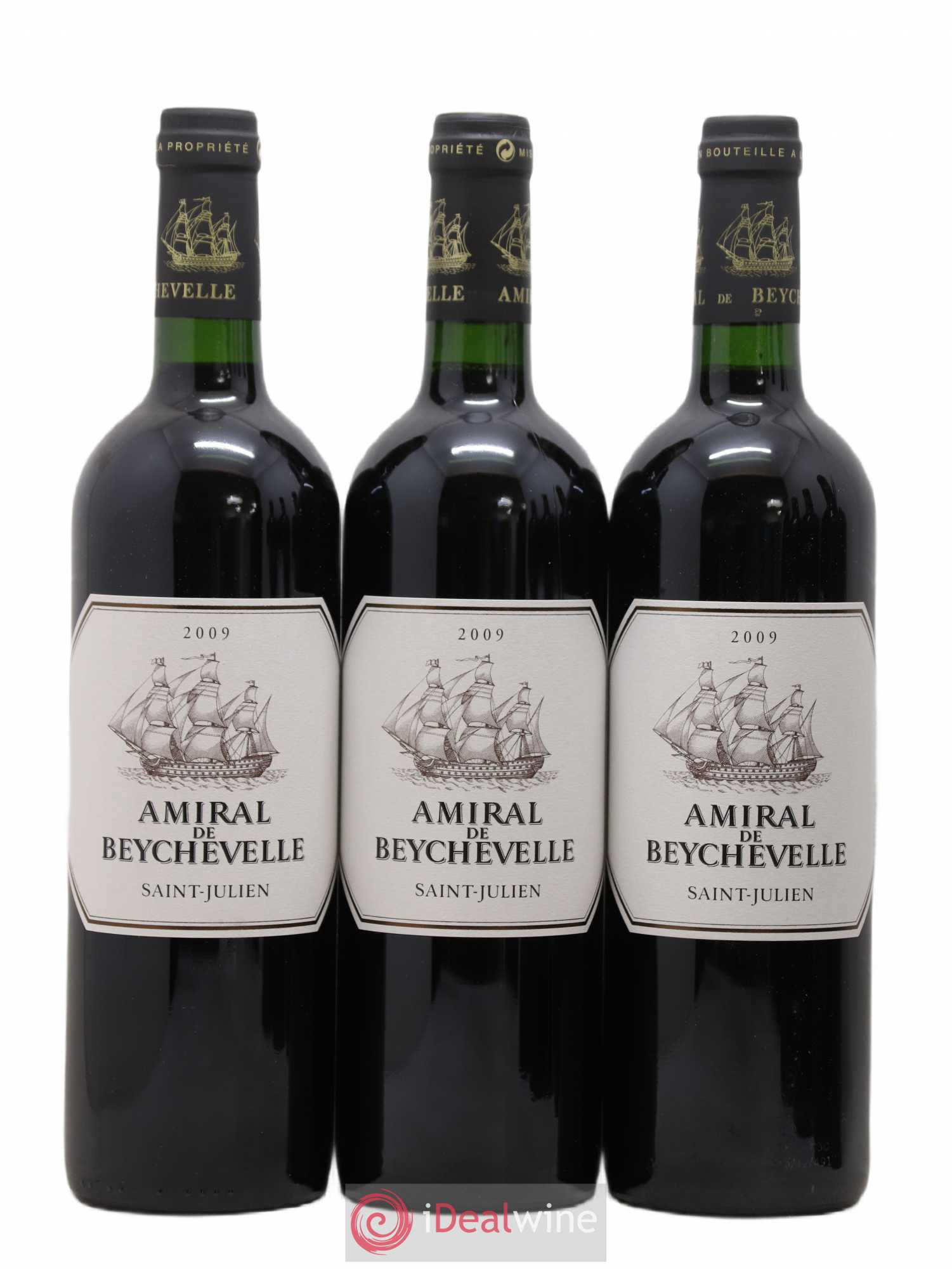 Amiral de Beychevelle Second Vin 2009 - Lot de 6 bouteilles - 1