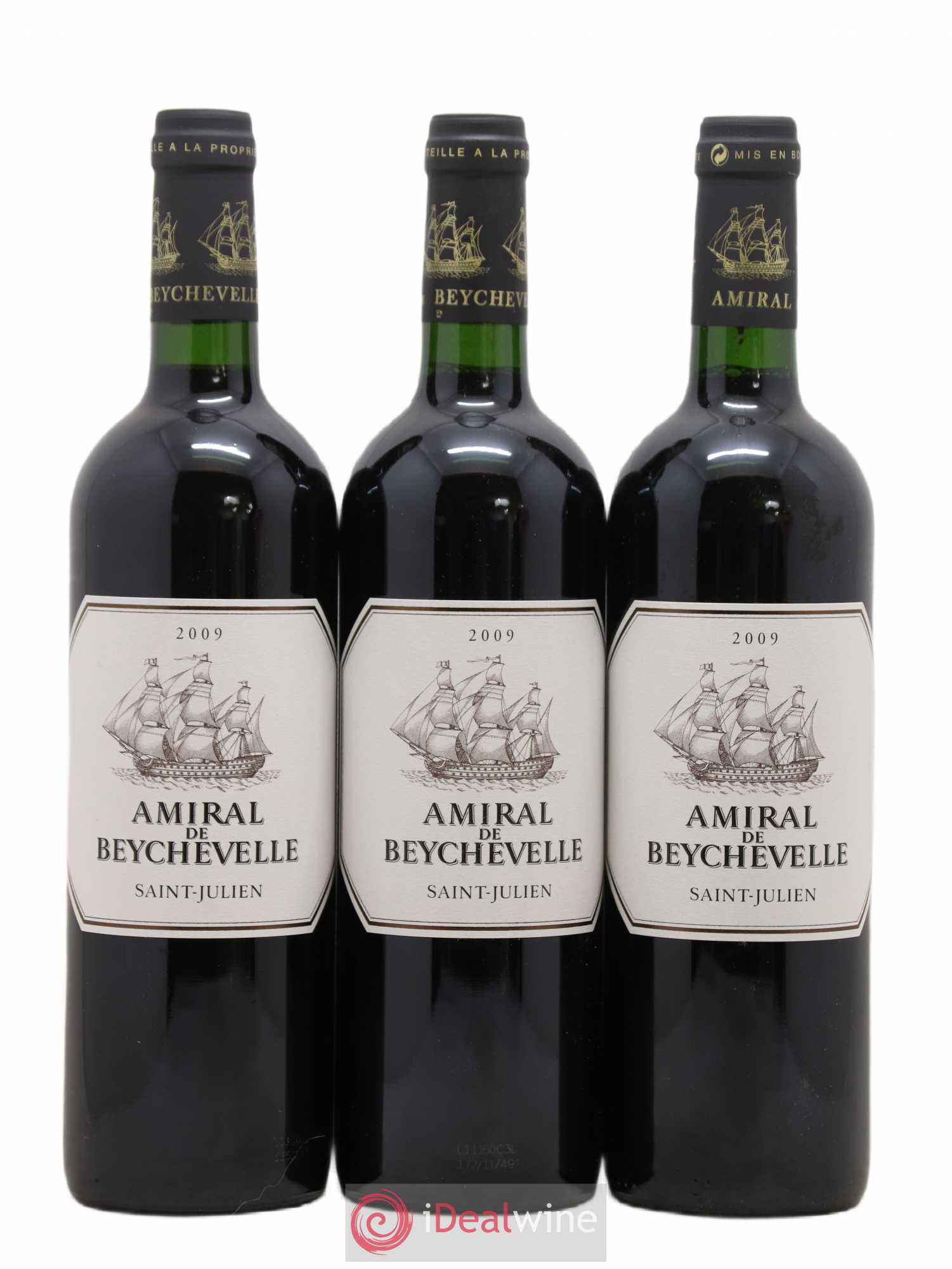 Amiral de Beychevelle Second Vin 2009 - Lot de 6 bouteilles - 2