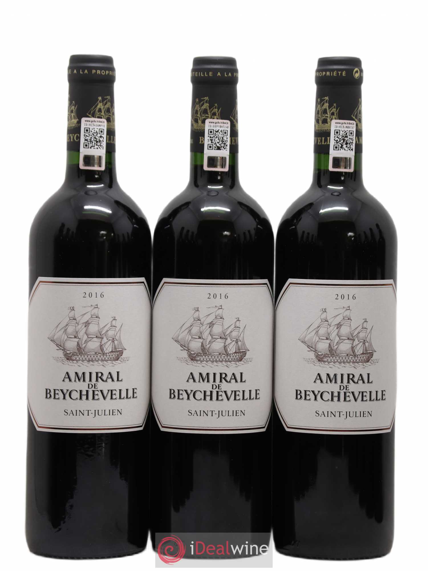 Amiral de Beychevelle Second Vin 2016 - Lot de 12 bouteilles - 1