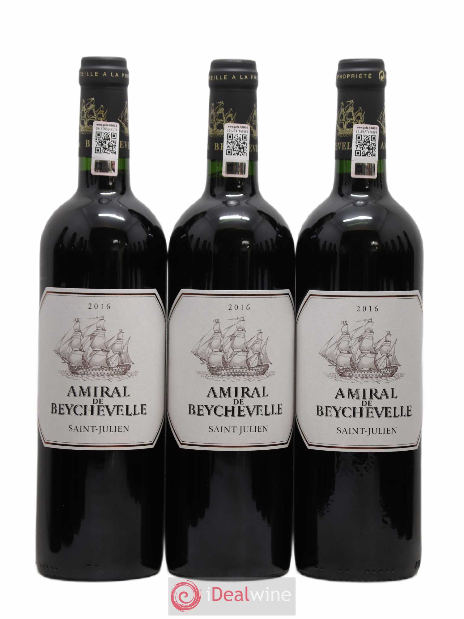 Amiral de Beychevelle Second Vin 2016 - Lot de 12 bouteilles - 1