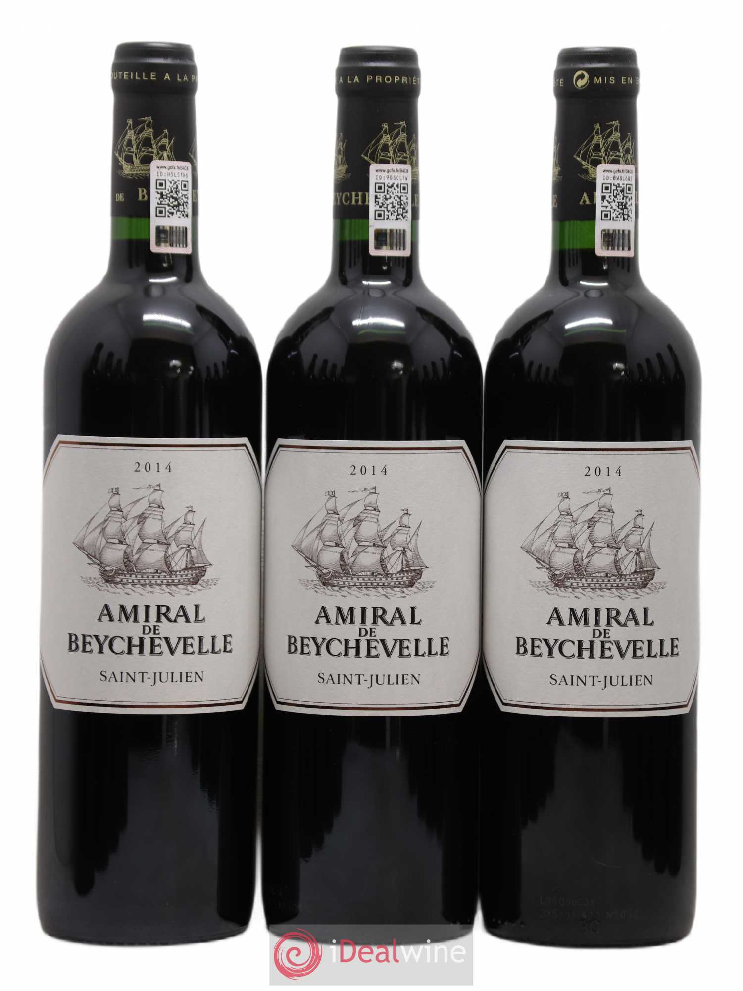Amiral de Beychevelle Second Vin 2014 - Lot of 12 bottles - 1