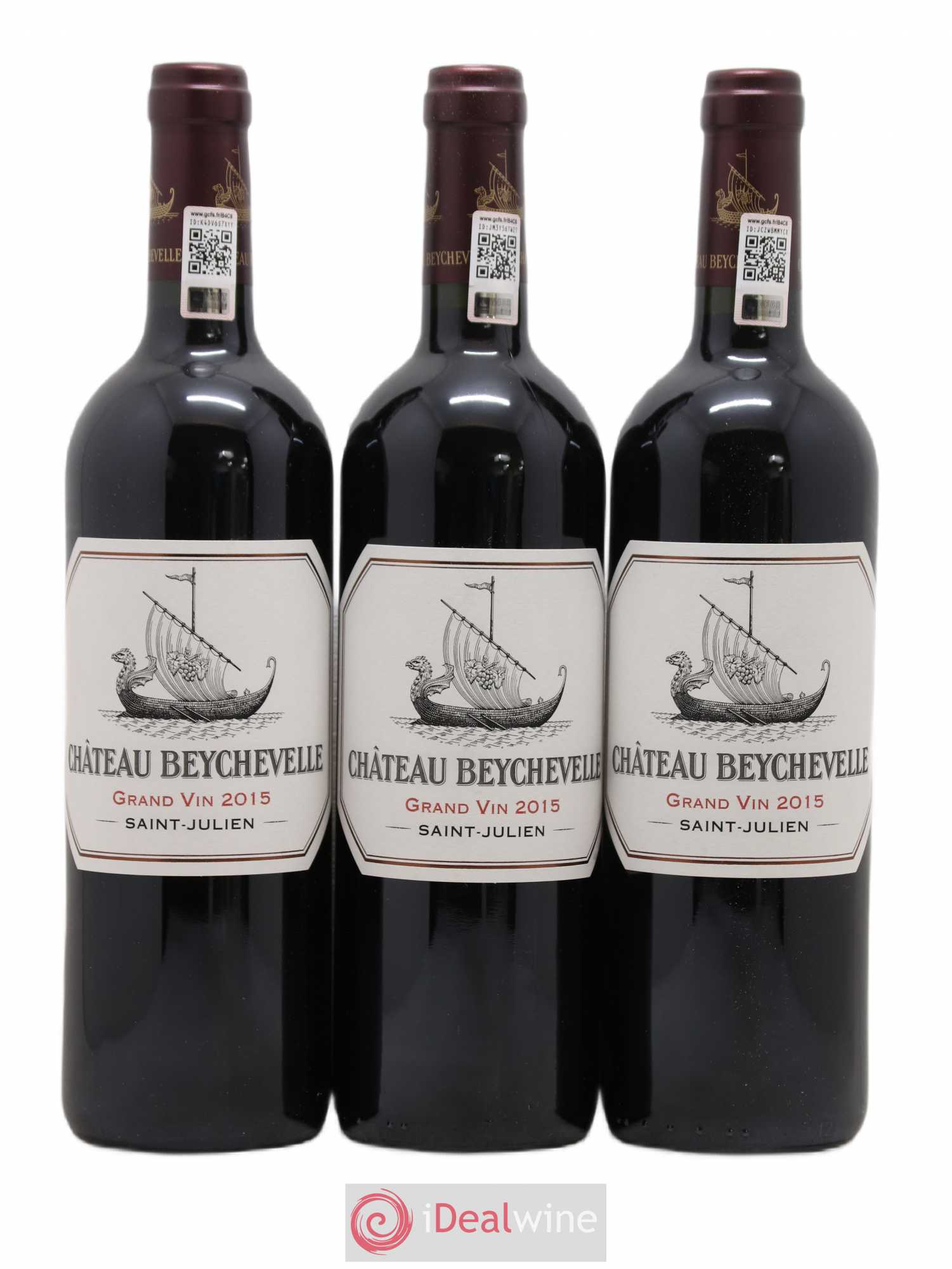 Château Beychevelle 4ème Grand Cru Classé 2015 - Lot de 3 bouteilles - 0
