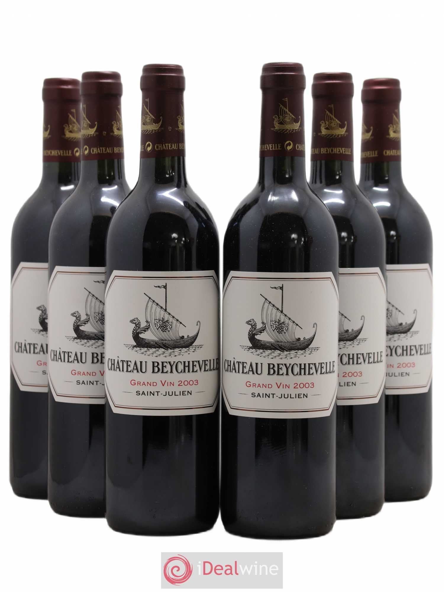 Château Beychevelle 4ème Grand Cru Classé 2003 - Lot de 6 bouteilles - 0
