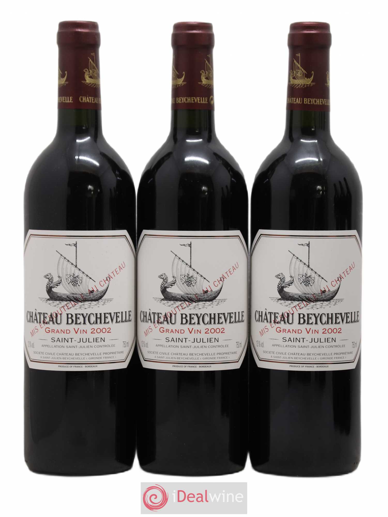 Château Beychevelle 4ème Grand Cru Classé 2002 - Lot de 12 bouteilles - 3