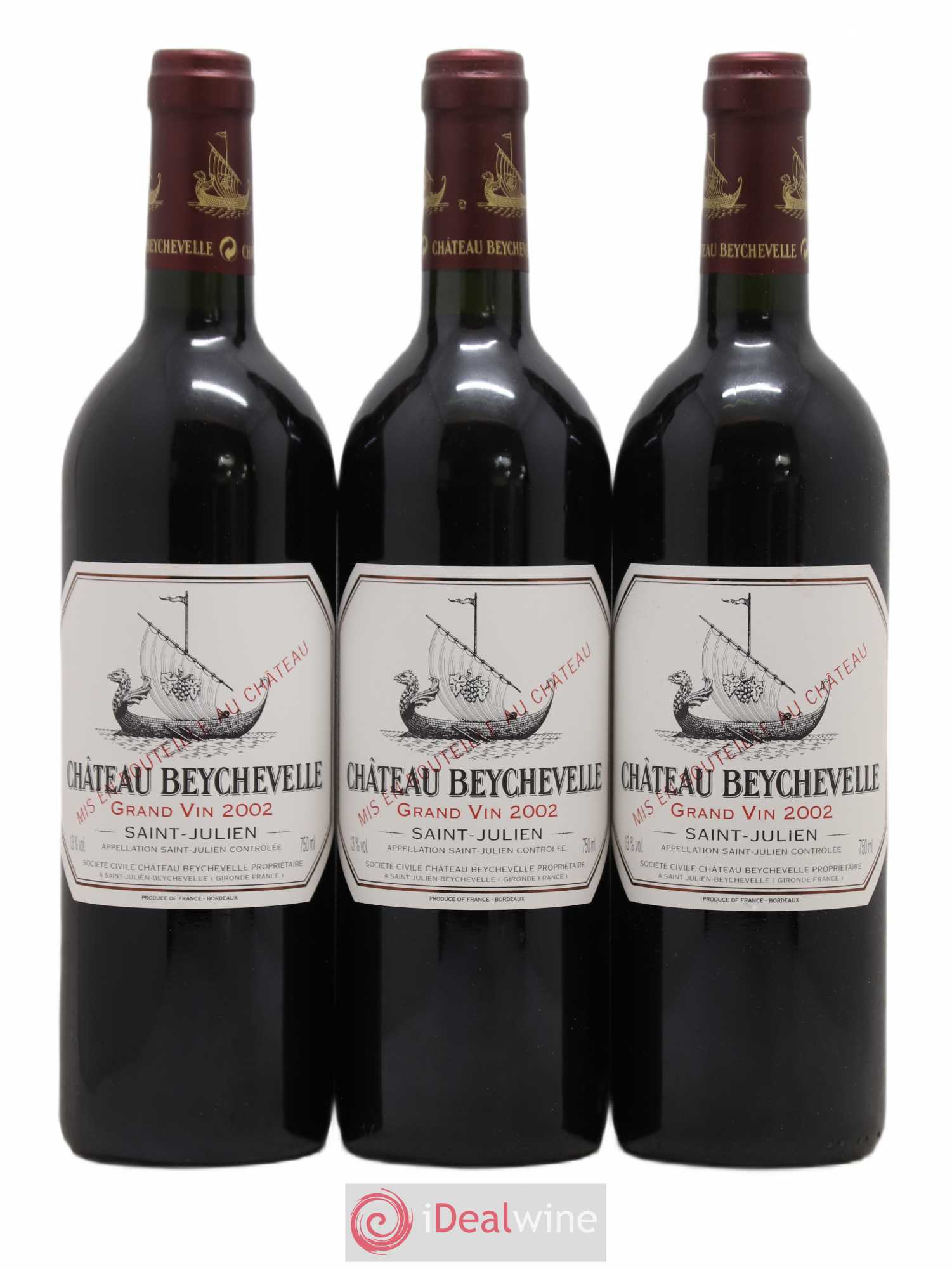 Château Beychevelle 4ème Grand Cru Classé 2002 - Lot de 12 bouteilles - 4
