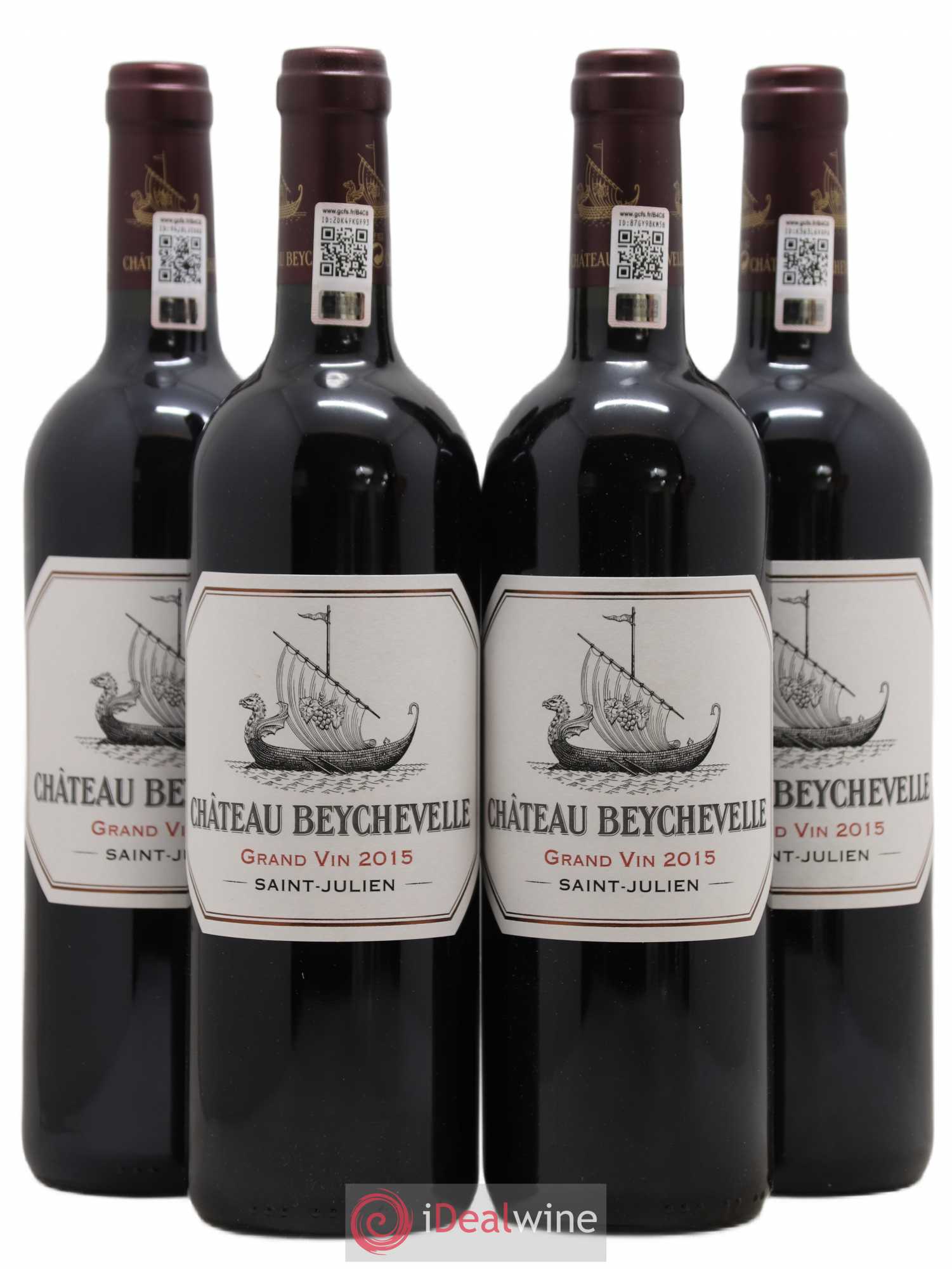 Château Beychevelle 4ème Grand Cru Classé 2015 - Lot de 4 bouteilles - 0