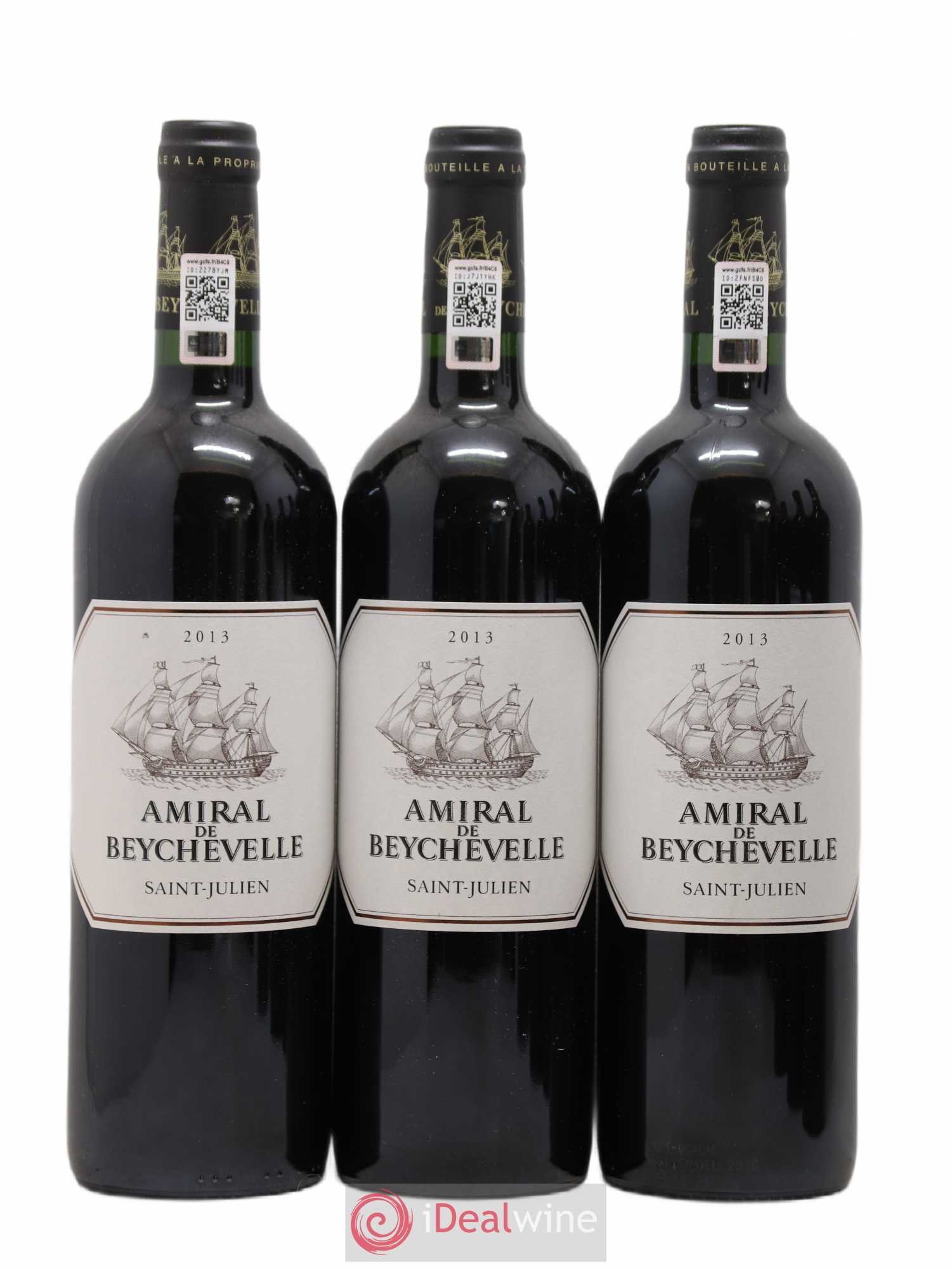 Amiral de Beychevelle Second Vin 2013 - Lot de 6 bouteilles - 1