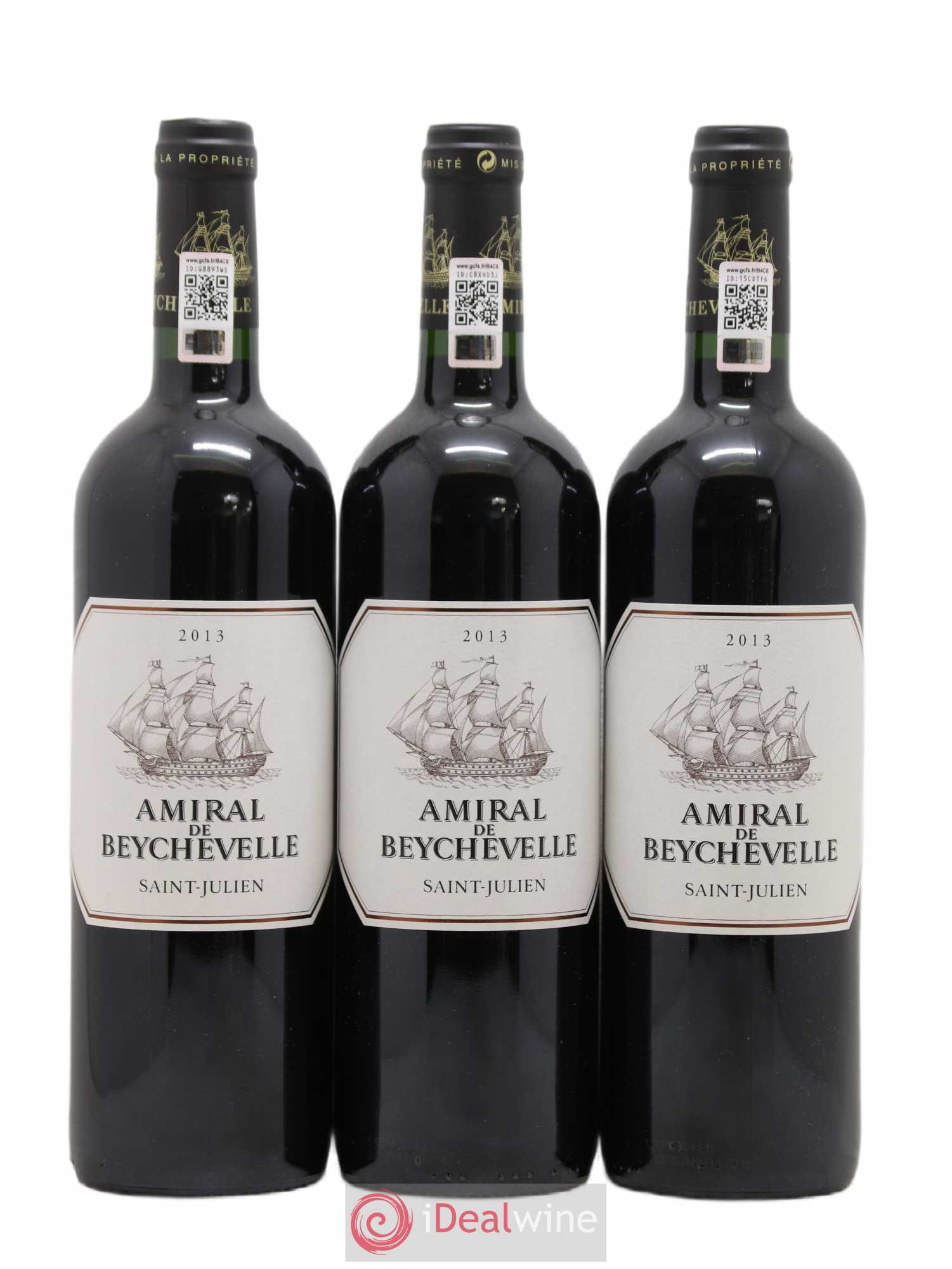 Amiral de Beychevelle Second Vin 2013 - Lot de 6 bouteilles - 2