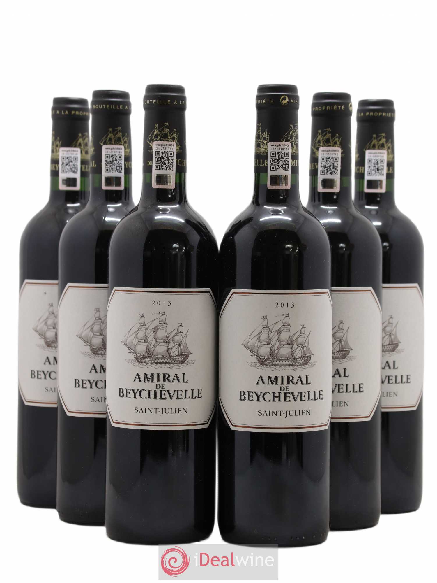 Amiral de Beychevelle Second Vin 2013 - Lot de 6 bouteilles - 0