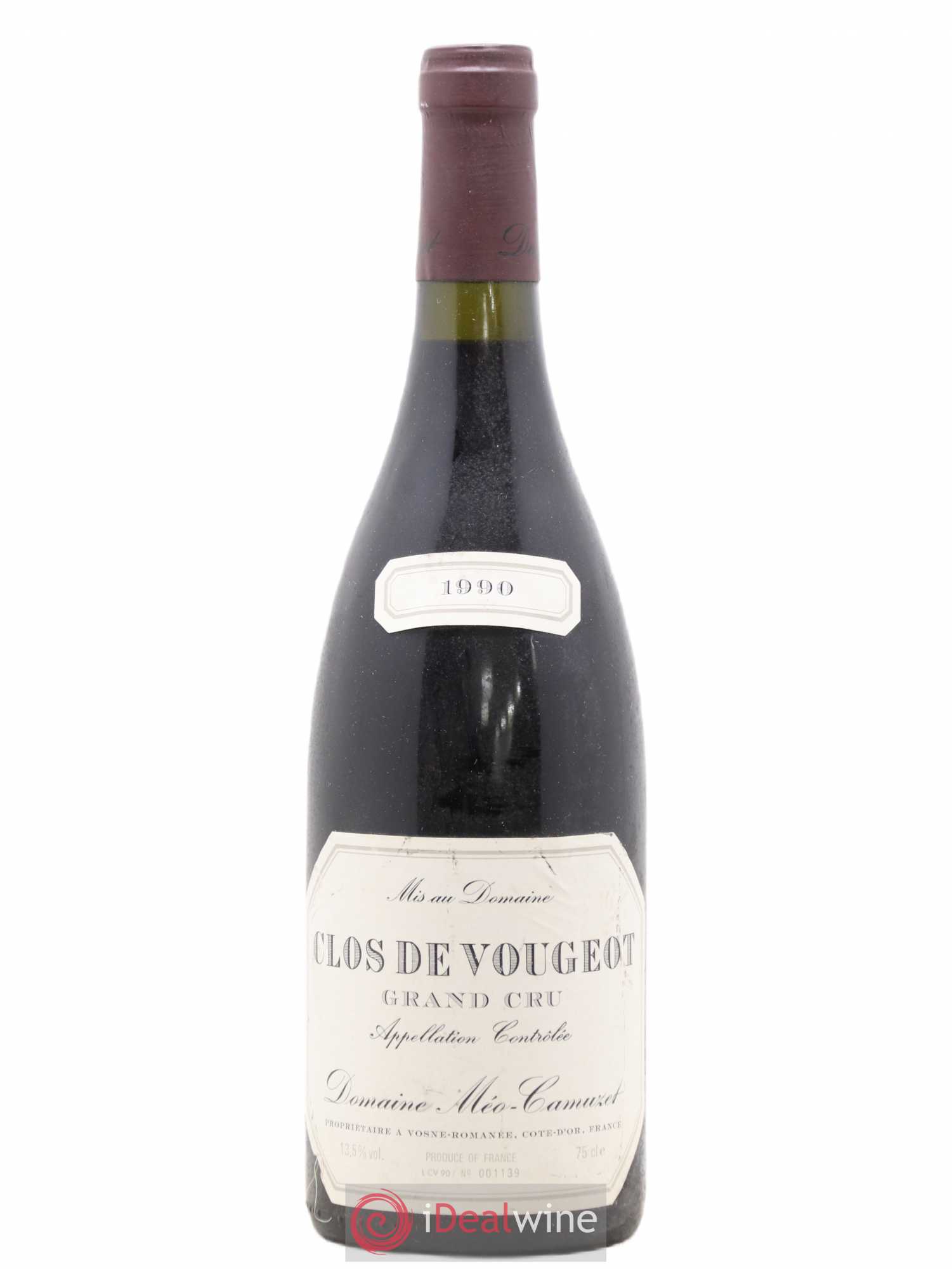 Clos de Vougeot Grand Cru Méo-Camuzet (Domaine) 1990 - Lotto di 1 bottiglia - 0