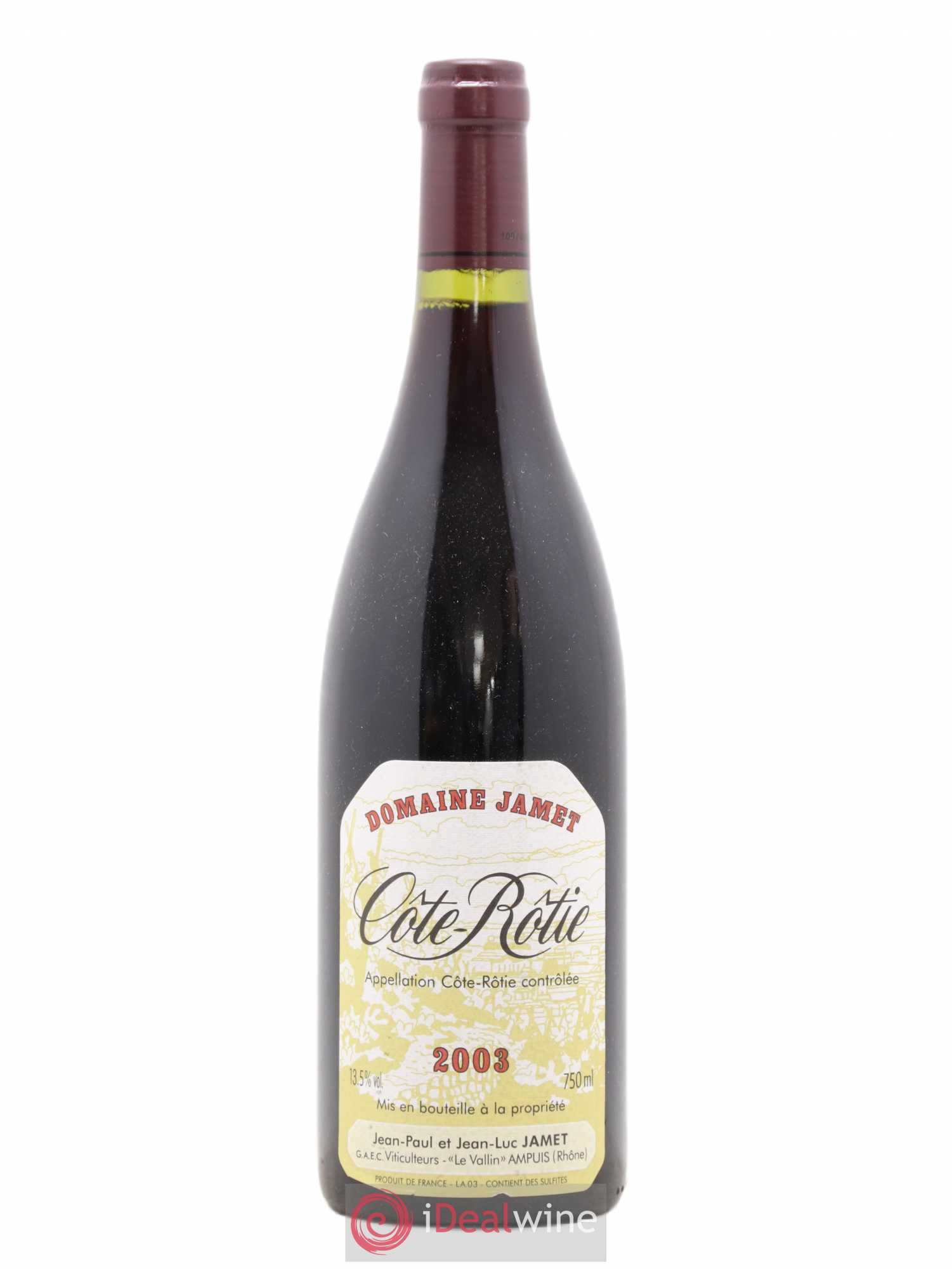 Côte-Rôtie Jamet (Domaine) 2003 - Lot de 1 bouteille - 0
