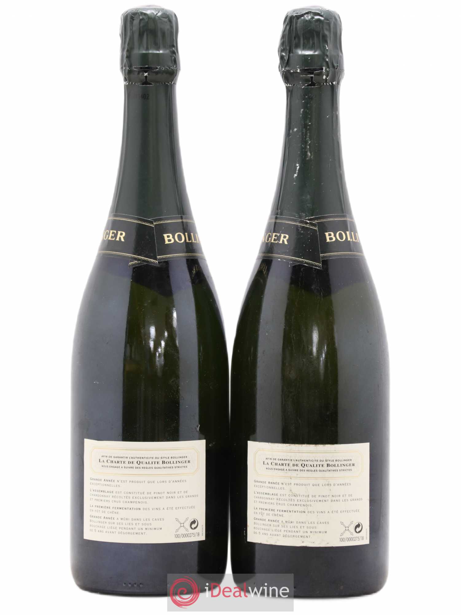 La Grande Année Brut Bollinger 1990 - Lot de 2 bouteilles - 1