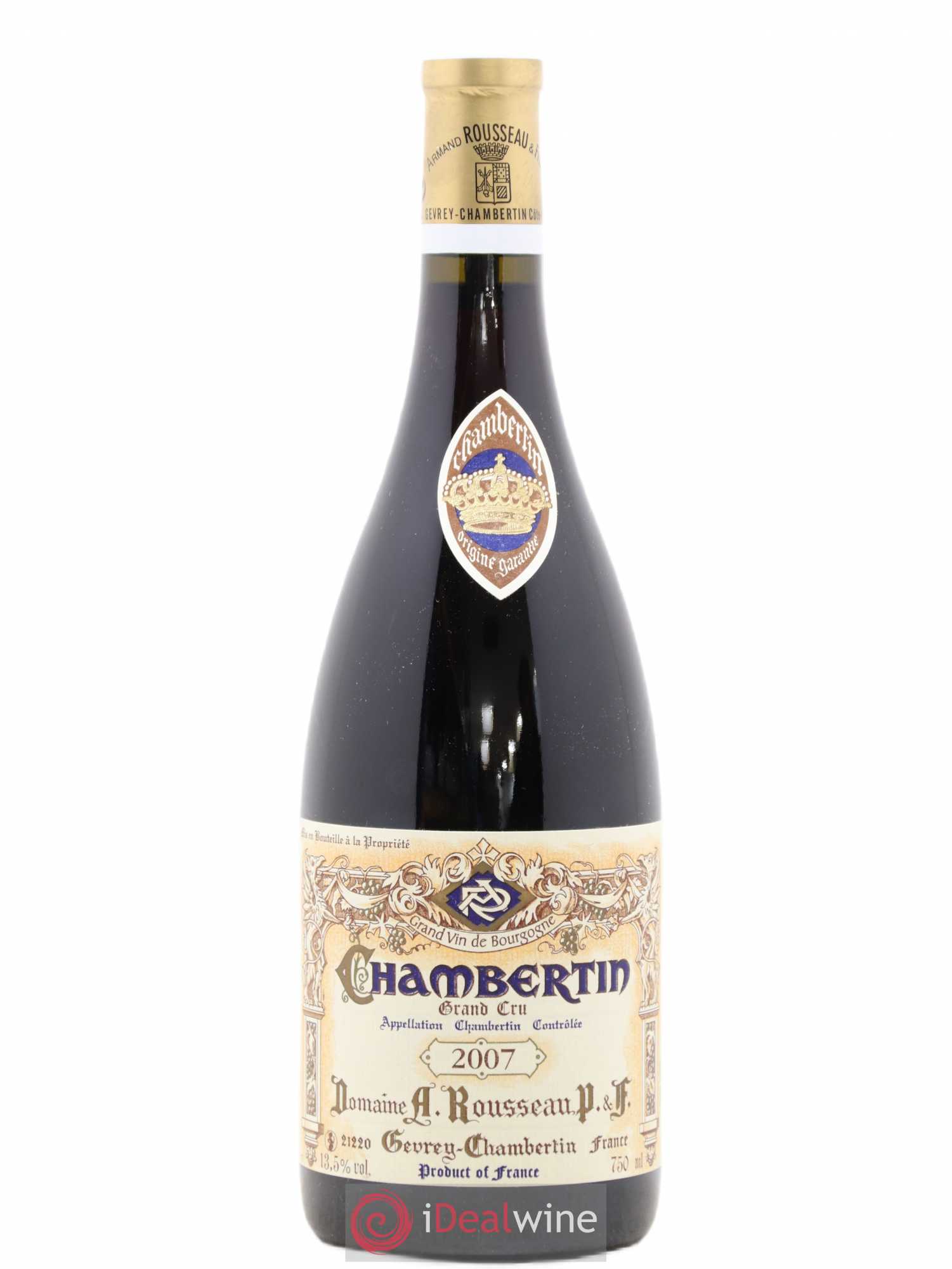 Chambertin Grand Cru Armand Rousseau (Domaine) 2007 - Lot de 1 bouteille - 0