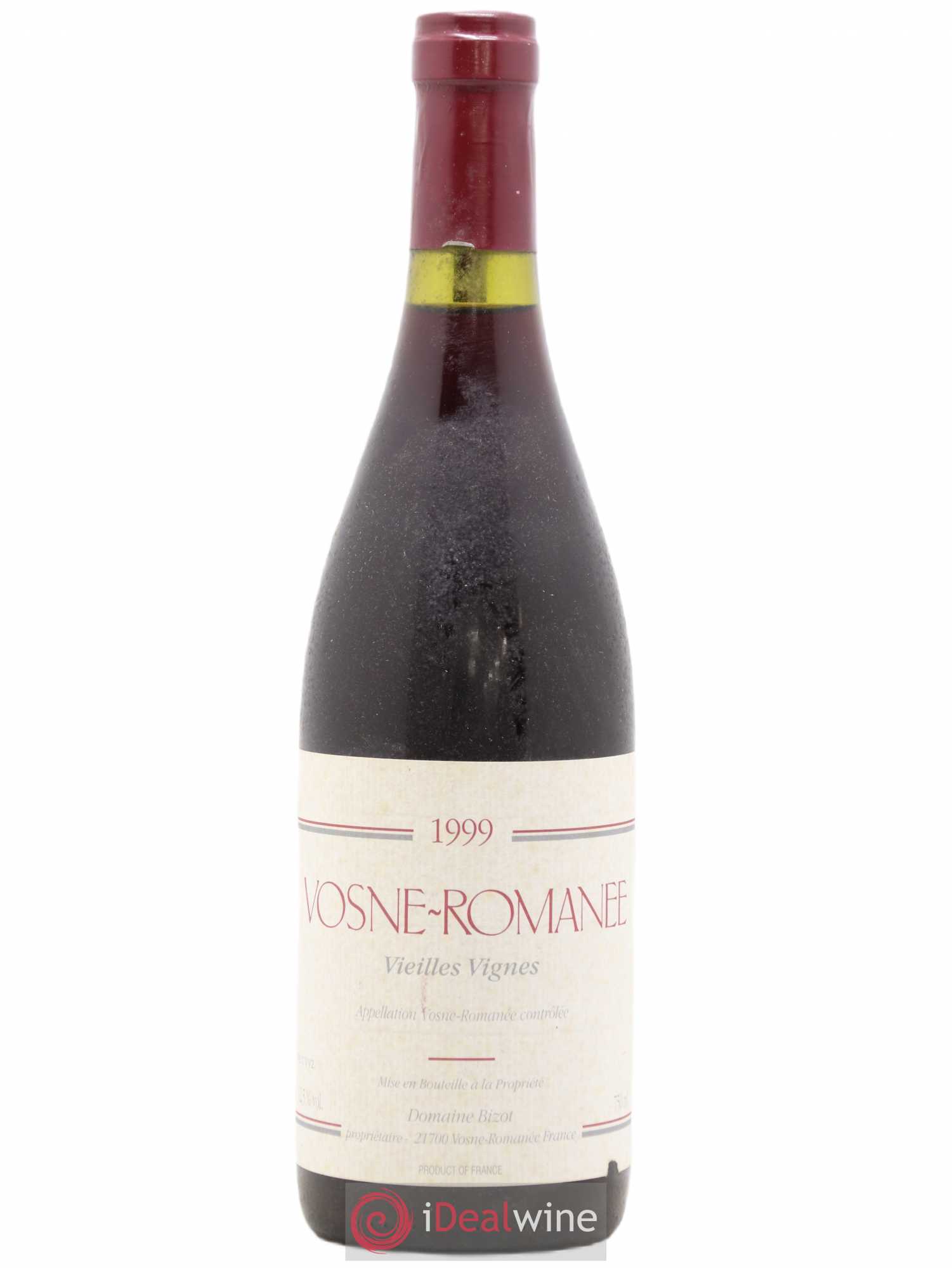 Vosne-Romanée Vieilles Vignes Bizot (Domaine) 1999 - Lot de 1 bouteille - 0