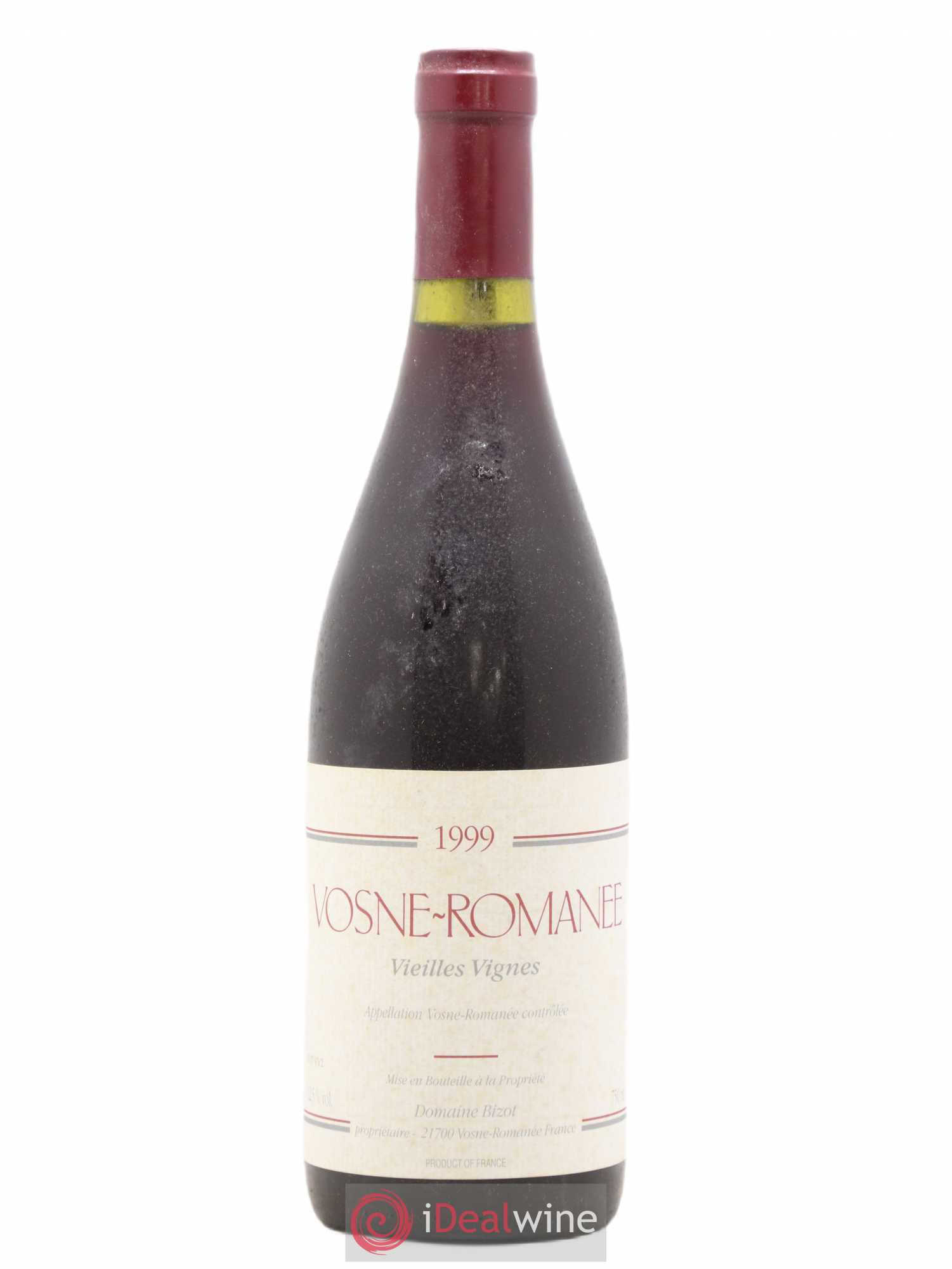 Vosne-Romanée Vieilles Vignes Bizot (Domaine) 1999 - Lot de 1 bouteille - 0