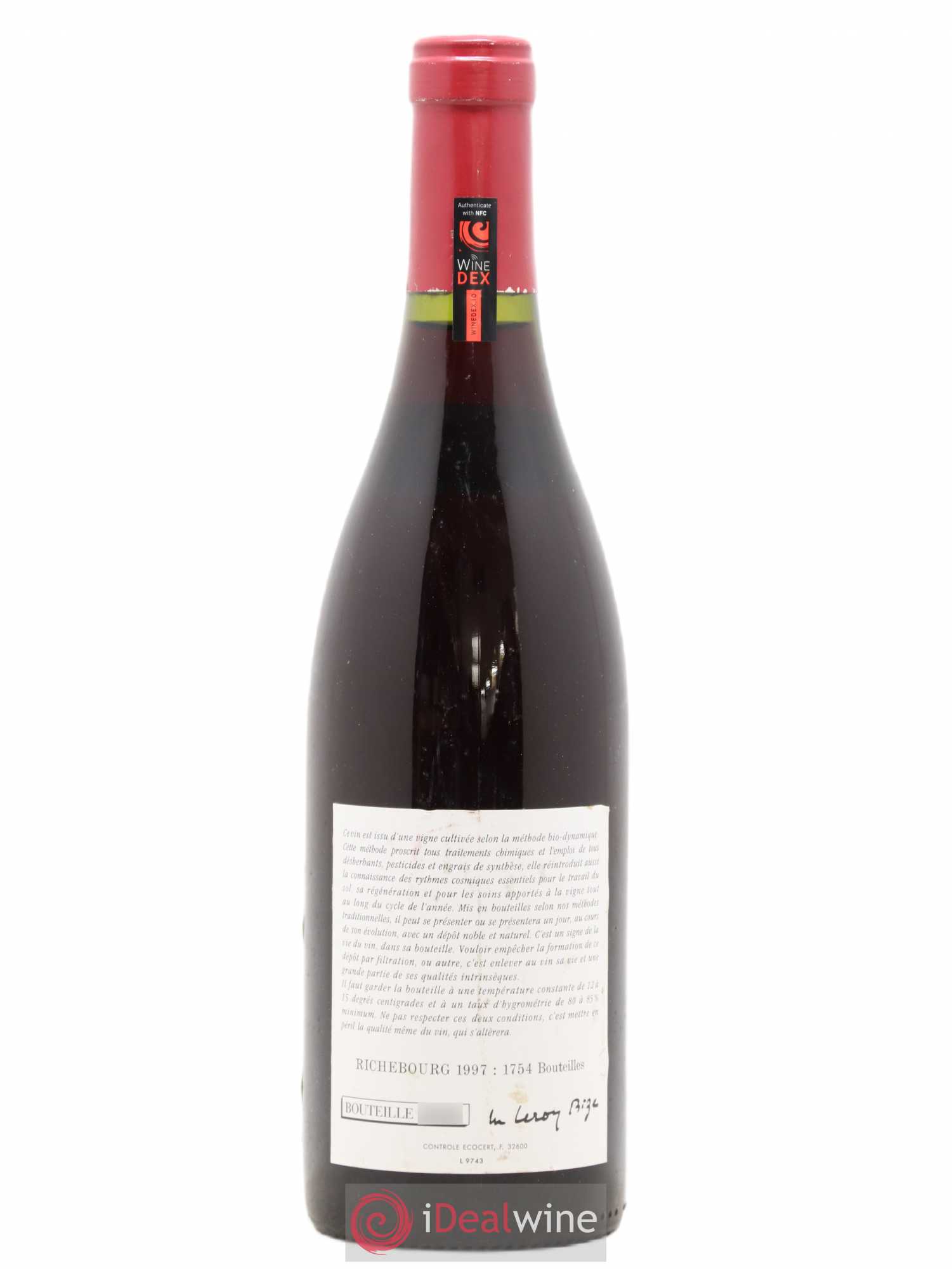 Richebourg Grand Cru Leroy (Domaine) 1997 - Lot de 1 bouteille - 1