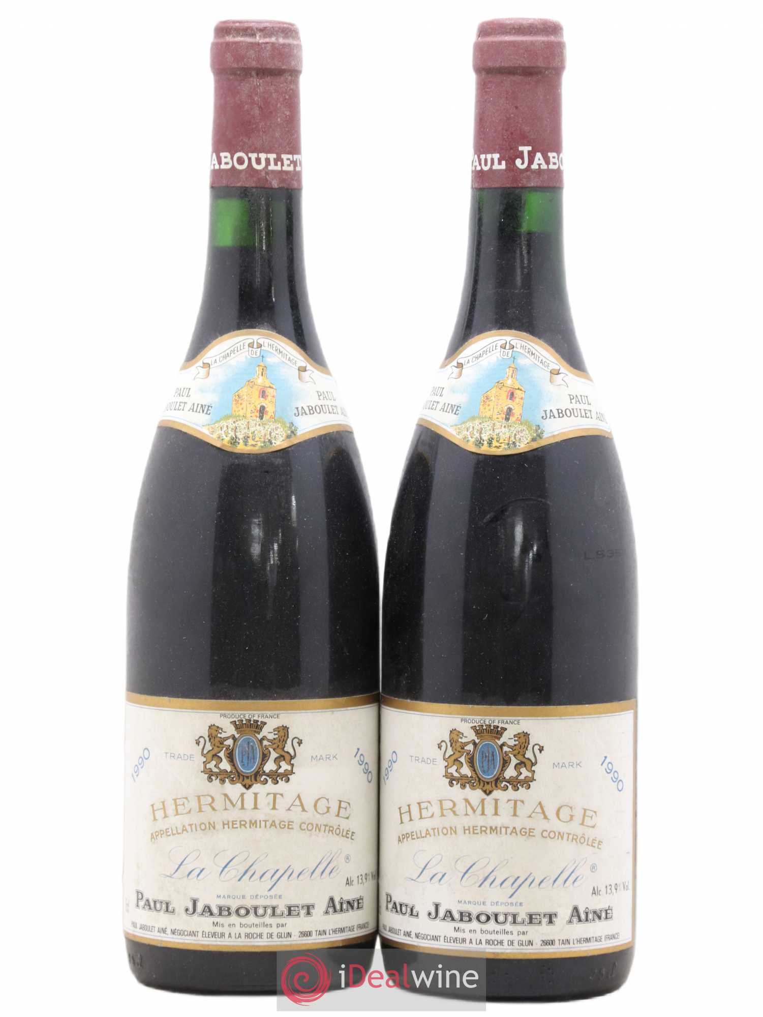 Hermitage La Chapelle Paul Jaboulet Ainé 1990 - Lot de 2 bouteilles - 0