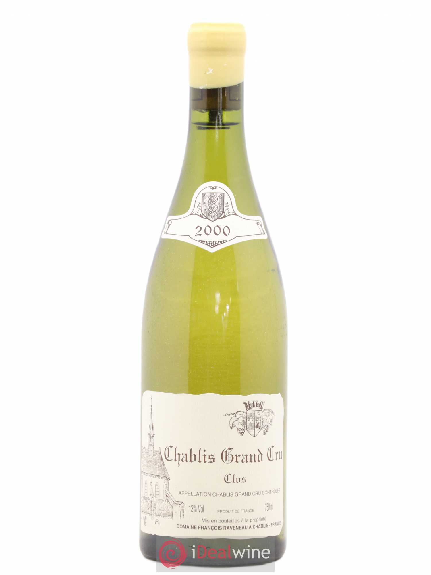 Chablis Grand Cru Clos Raveneau (Domaine) 2000 - Lot de 1 bouteille - 0