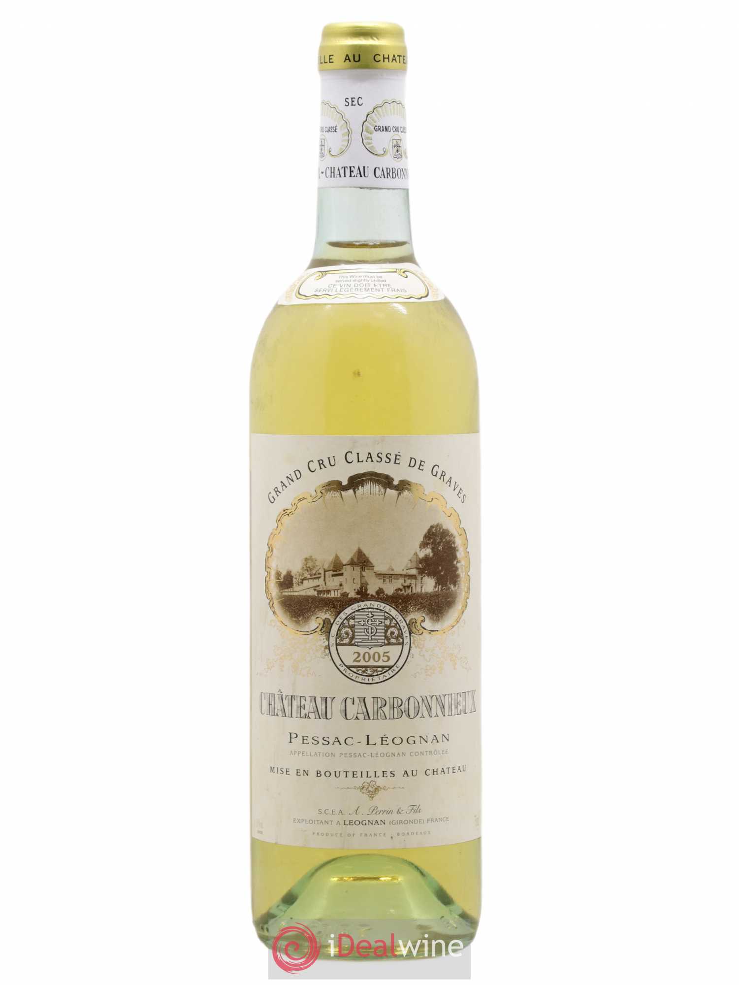 Château Carbonnieux Cru Classé de Graves 2005 - Lot de 1 bouteille - 0