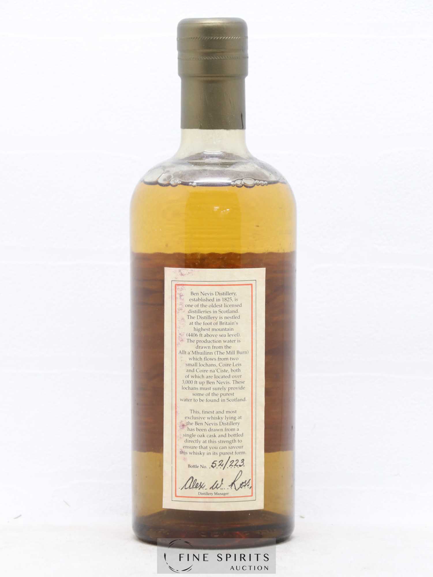 Ben Nevis 26 years 1971 Of. Cask n°4250 - One of 223 - bottled 1997 - Lot de 1 bouteille - 1