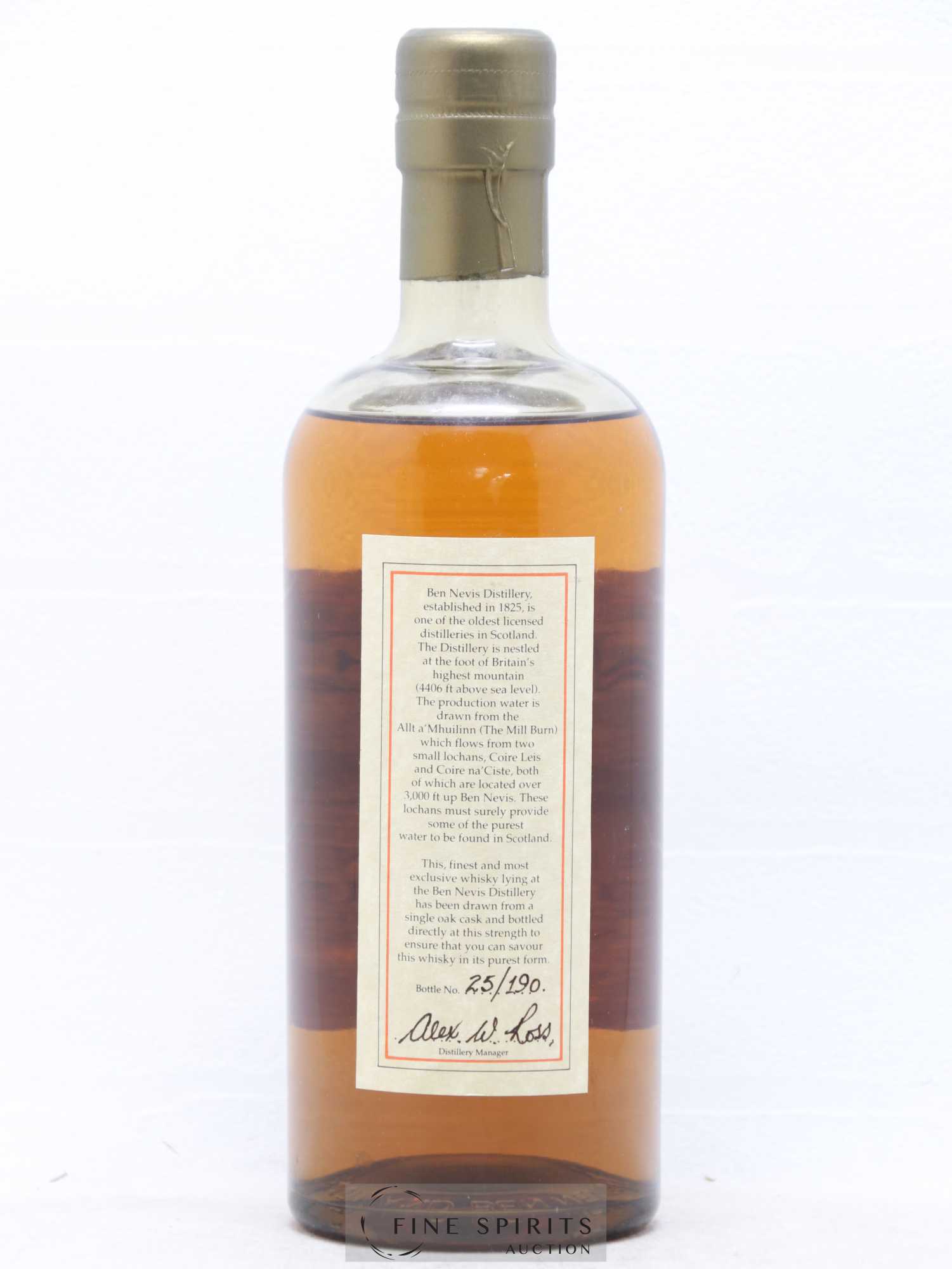 Ben Nevis 26 years 1974 Of. Hogshead Cask n°2895 - One of 190 - bottled 2000 - Lot de 1 bouteille - 2
